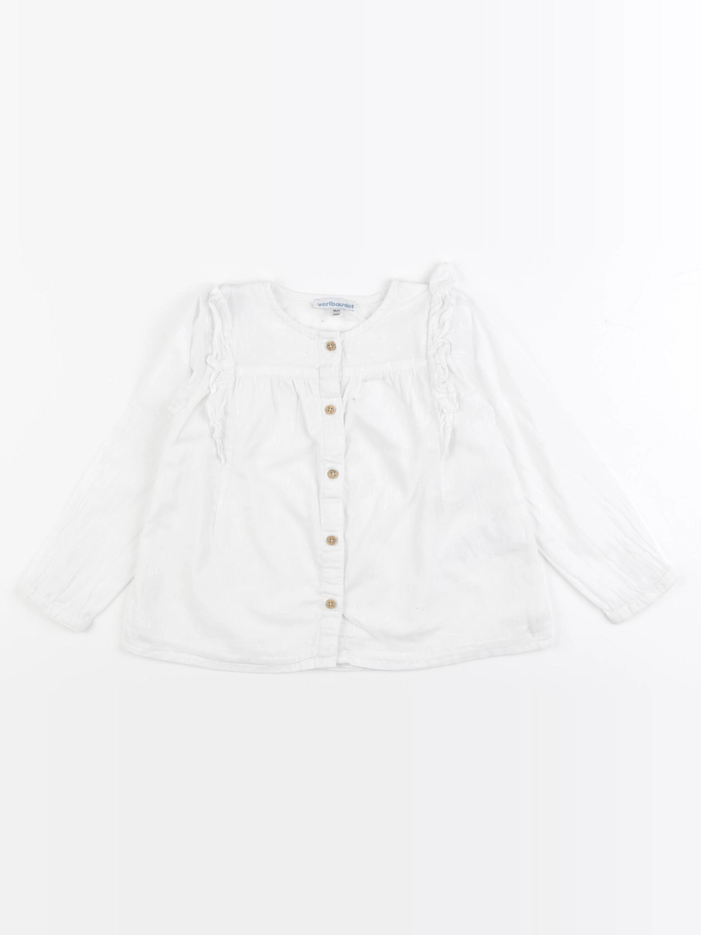 Vertbaudet - blouse blanc - 3 ans