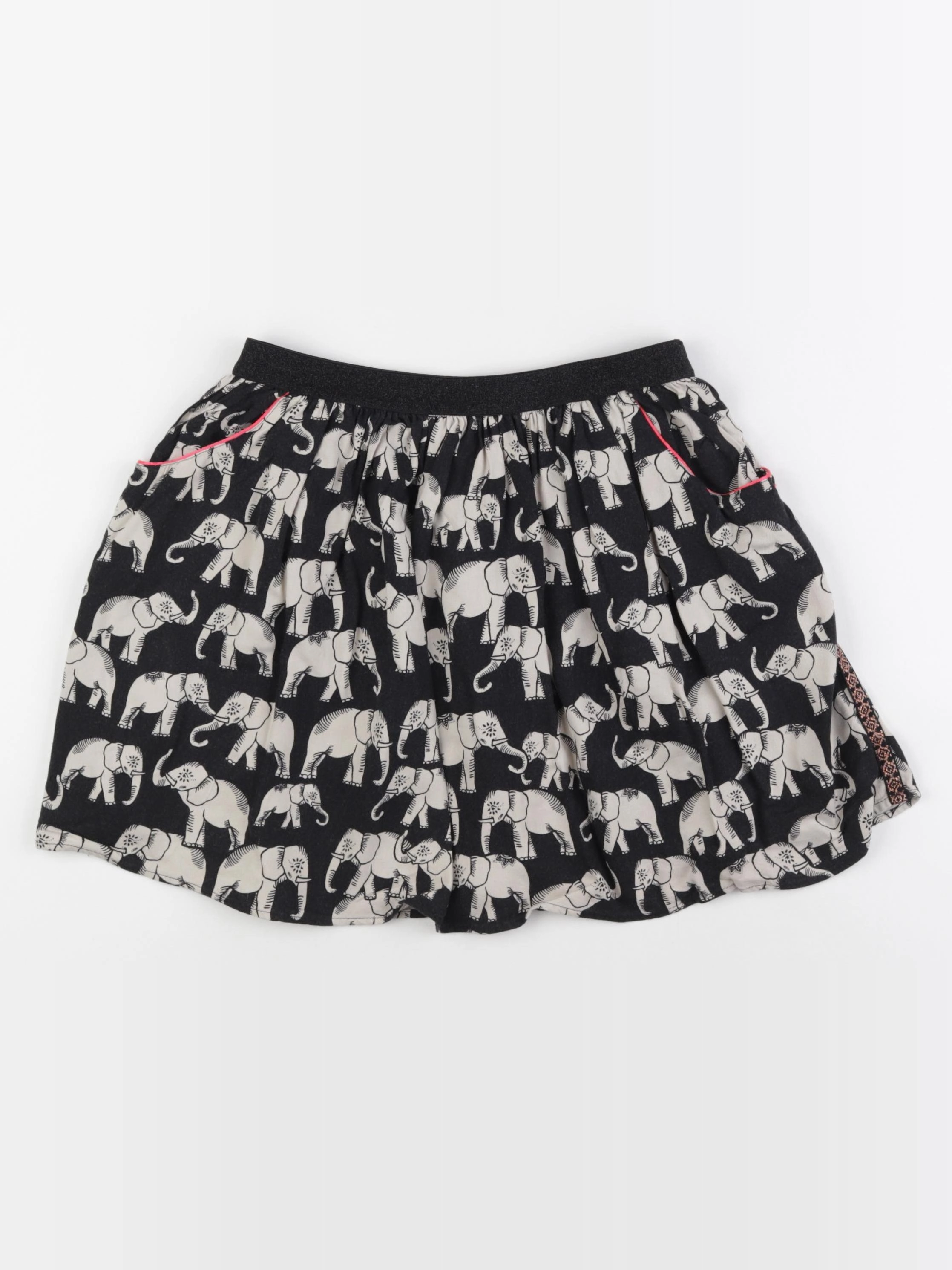 IKKS - jupe beige, noir - 12 ans