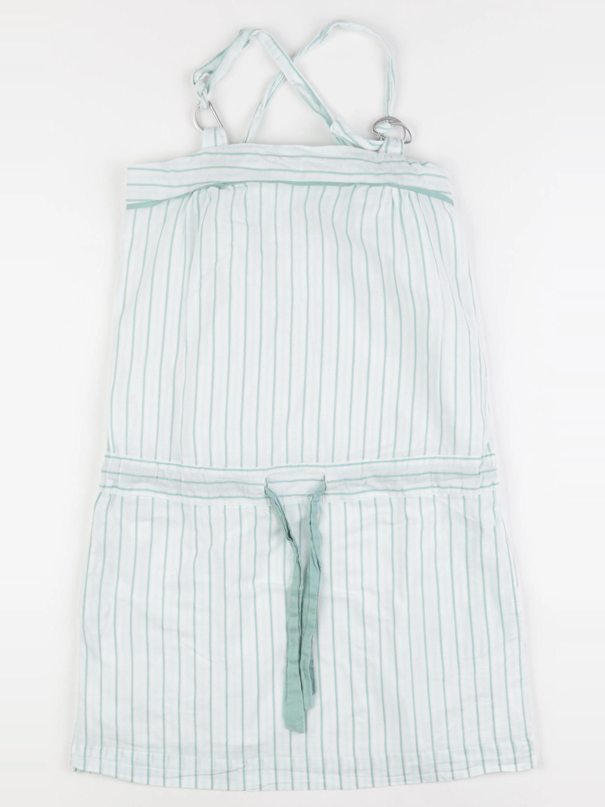Cyrillus - robe blanc, vert - 10 ans
