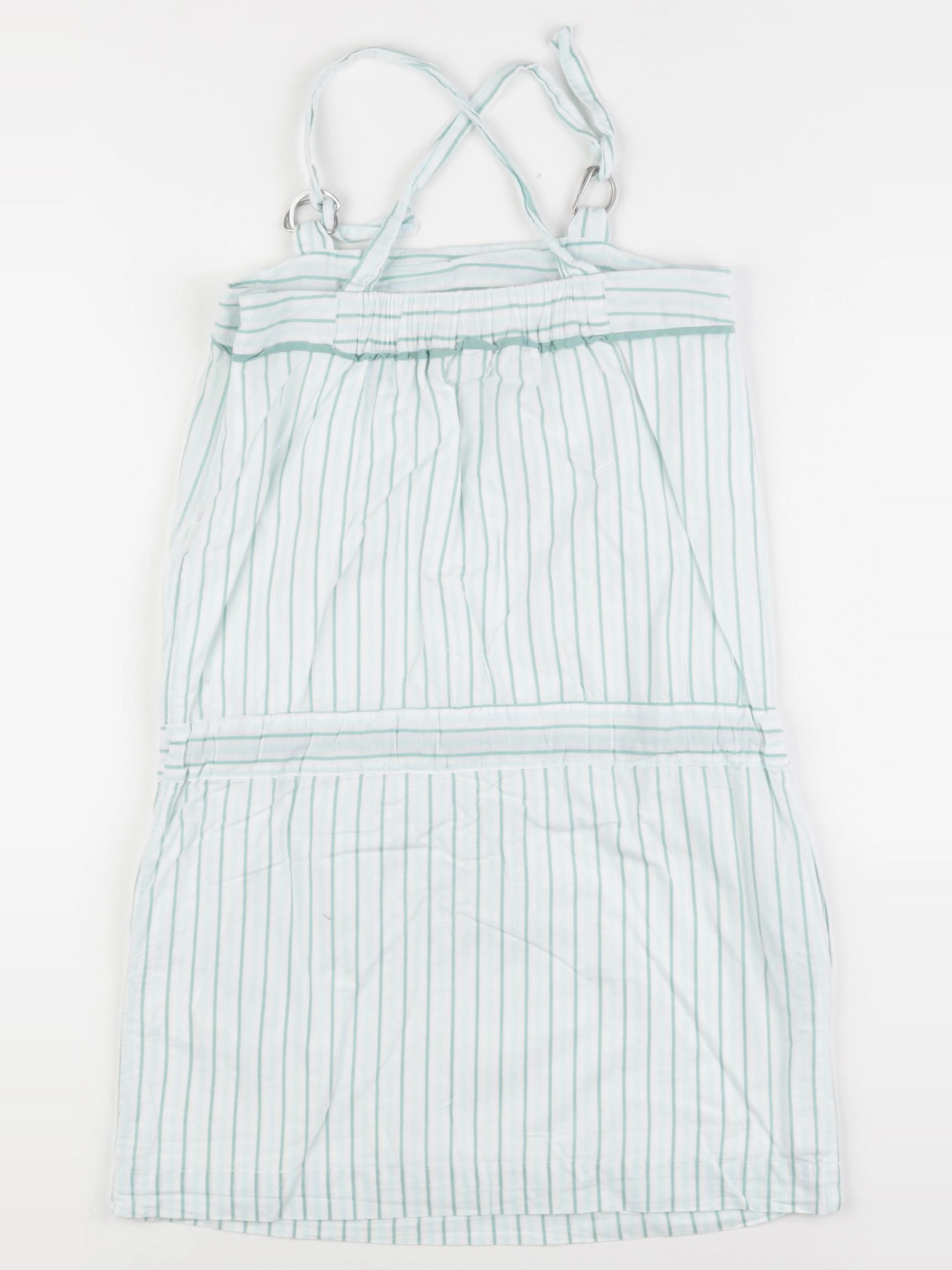 Cyrillus - robe blanc, vert - 10 ans