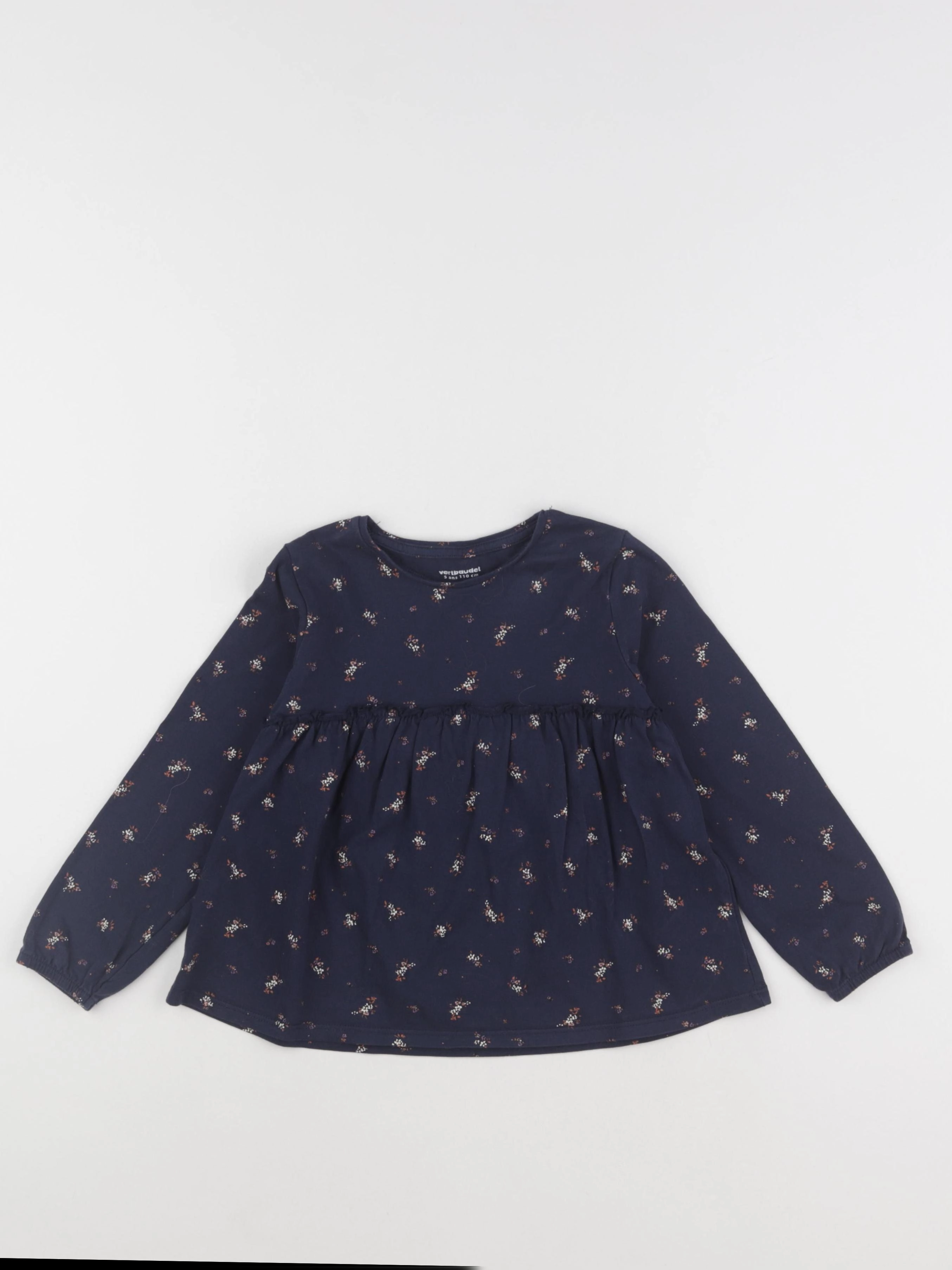 Vertbaudet - tee-shirt bleu - 5 ans