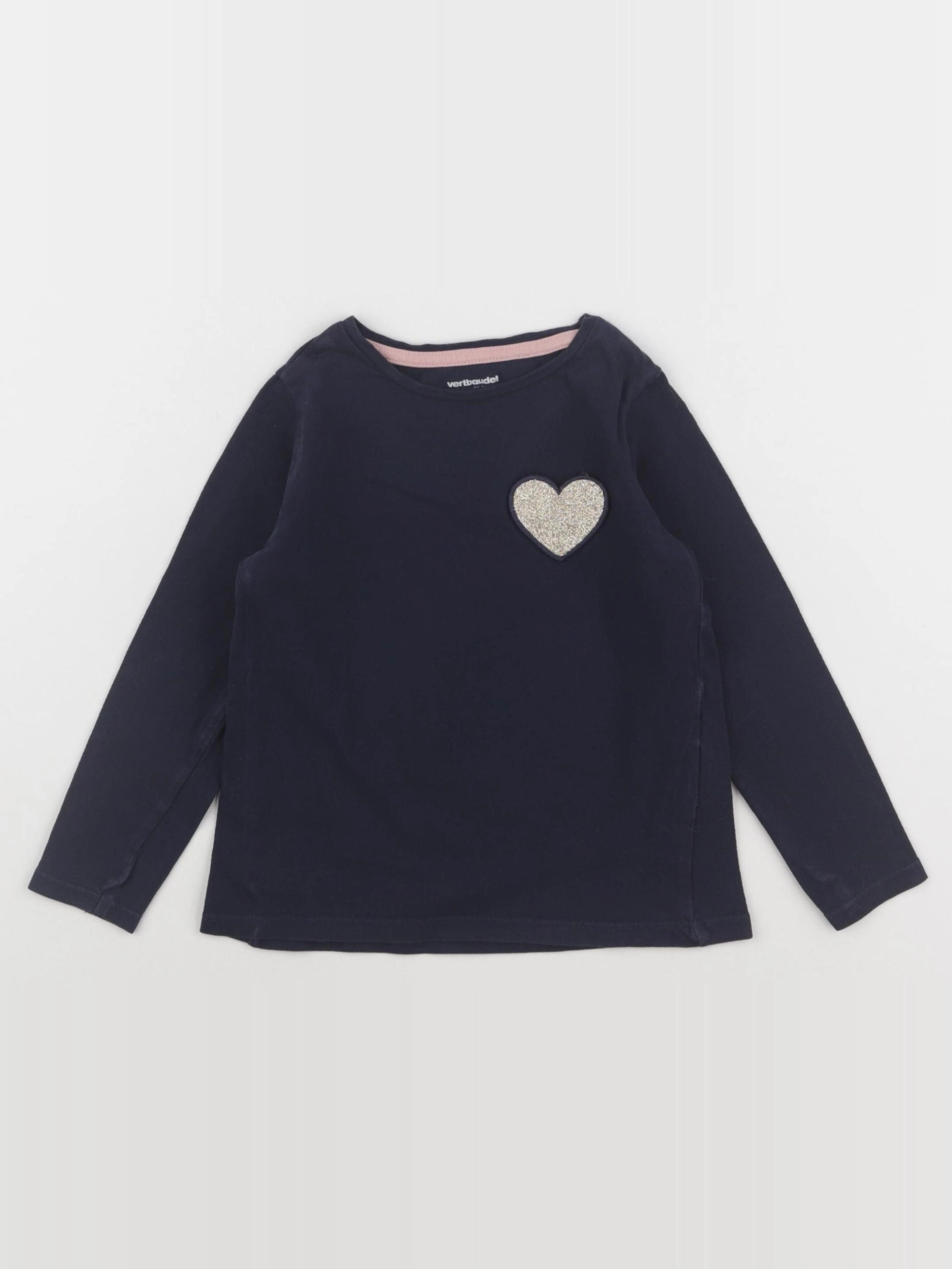 Vertbaudet - tee-shirt bleu - 4 ans