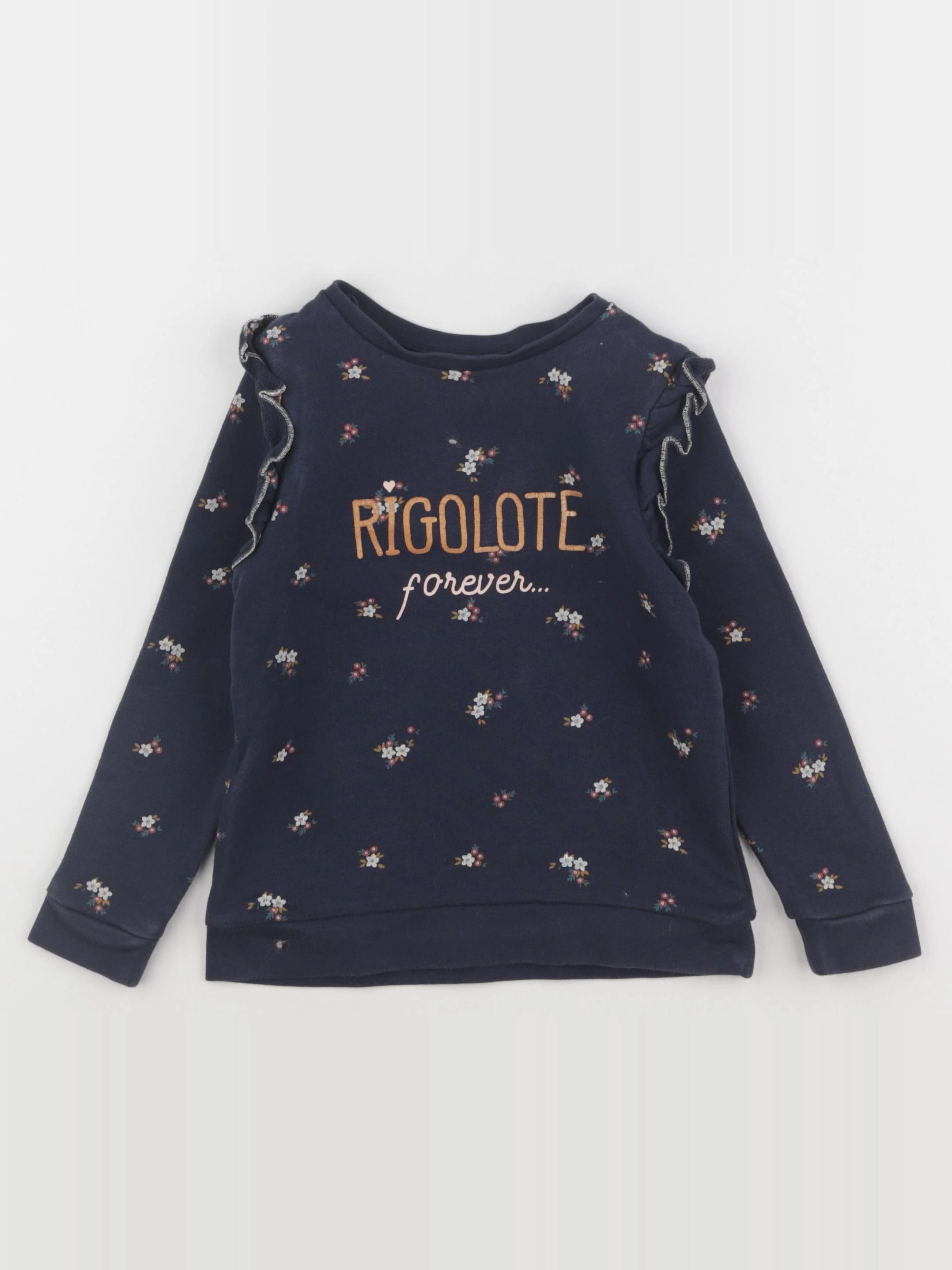 Vertbaudet - sweat bleu - 5 ans