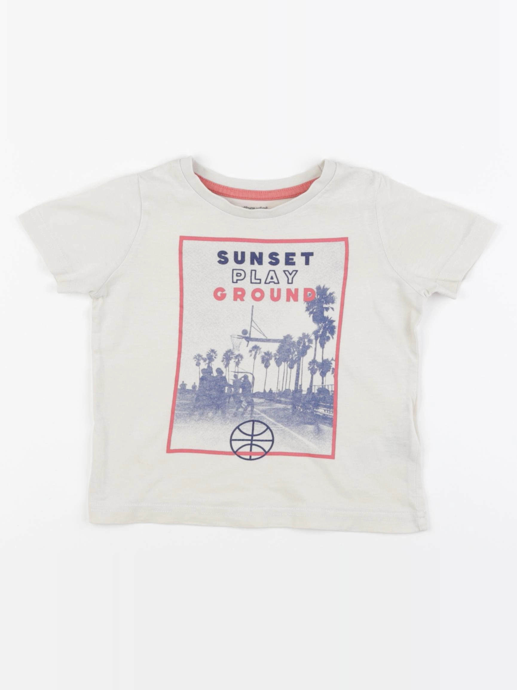 Vertbaudet - tee-shirt blanc - 2 ans