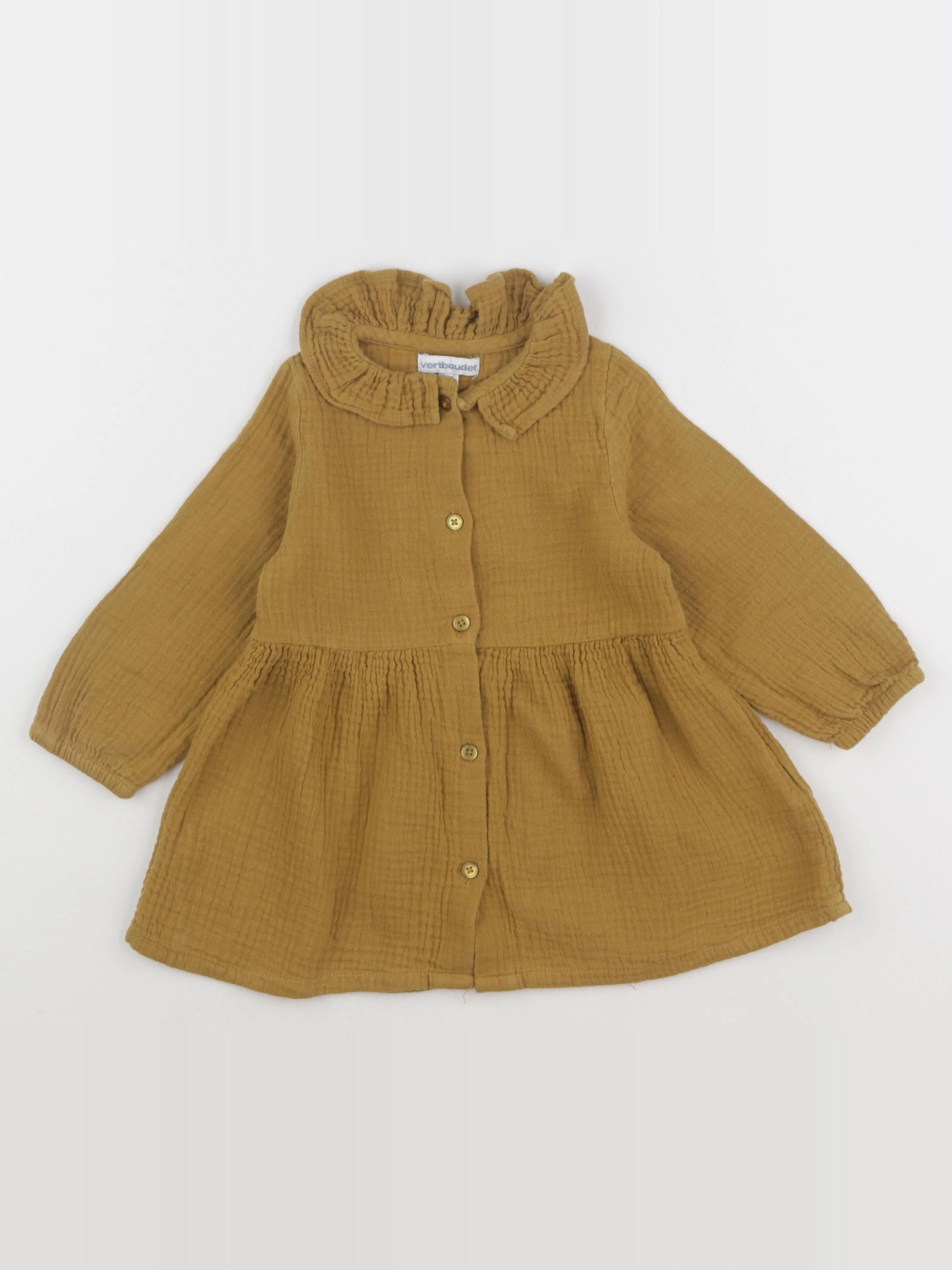 Vertbaudet - robe marron - 24 mois