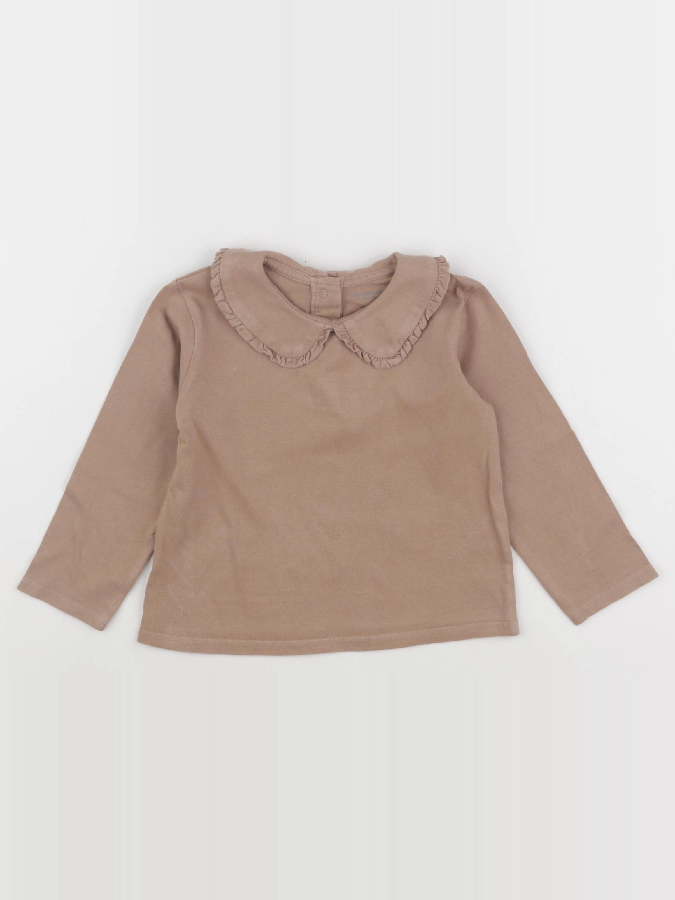 Vertbaudet - tee-shirt marron - 2 ans
