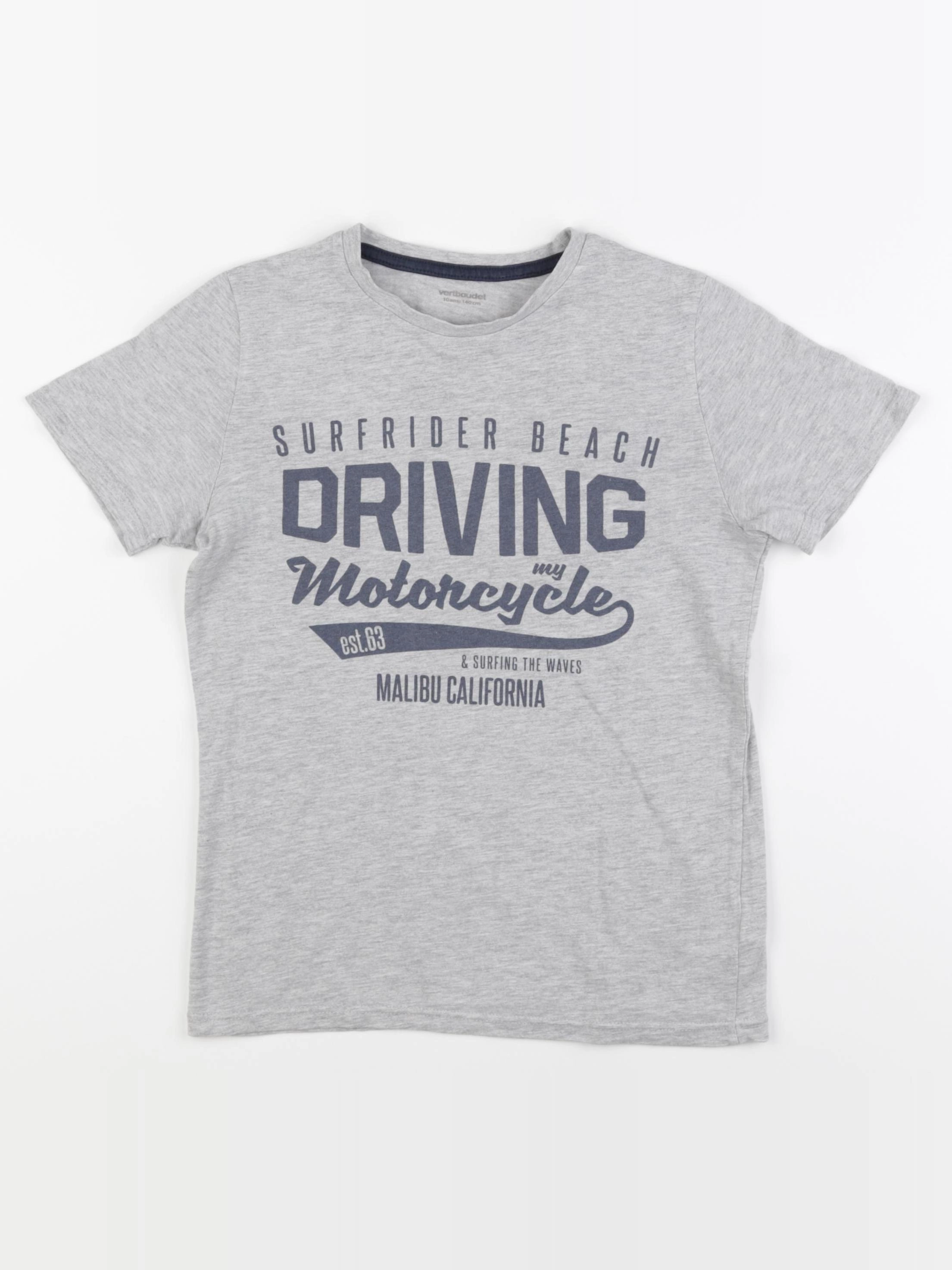 Vertbaudet - tee-shirt gris - 10 ans