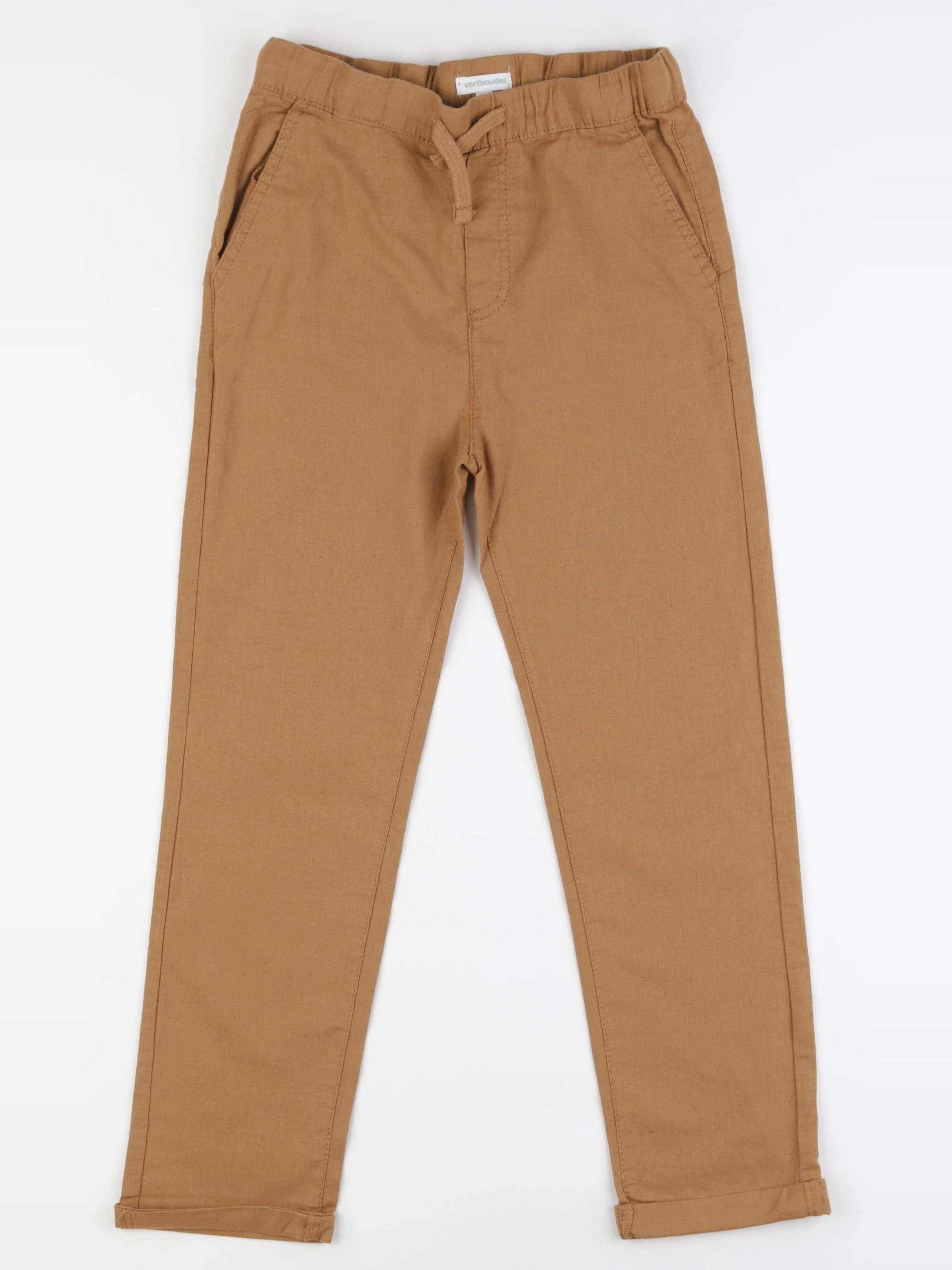 Vertbaudet - pantalon marron - 9 ans