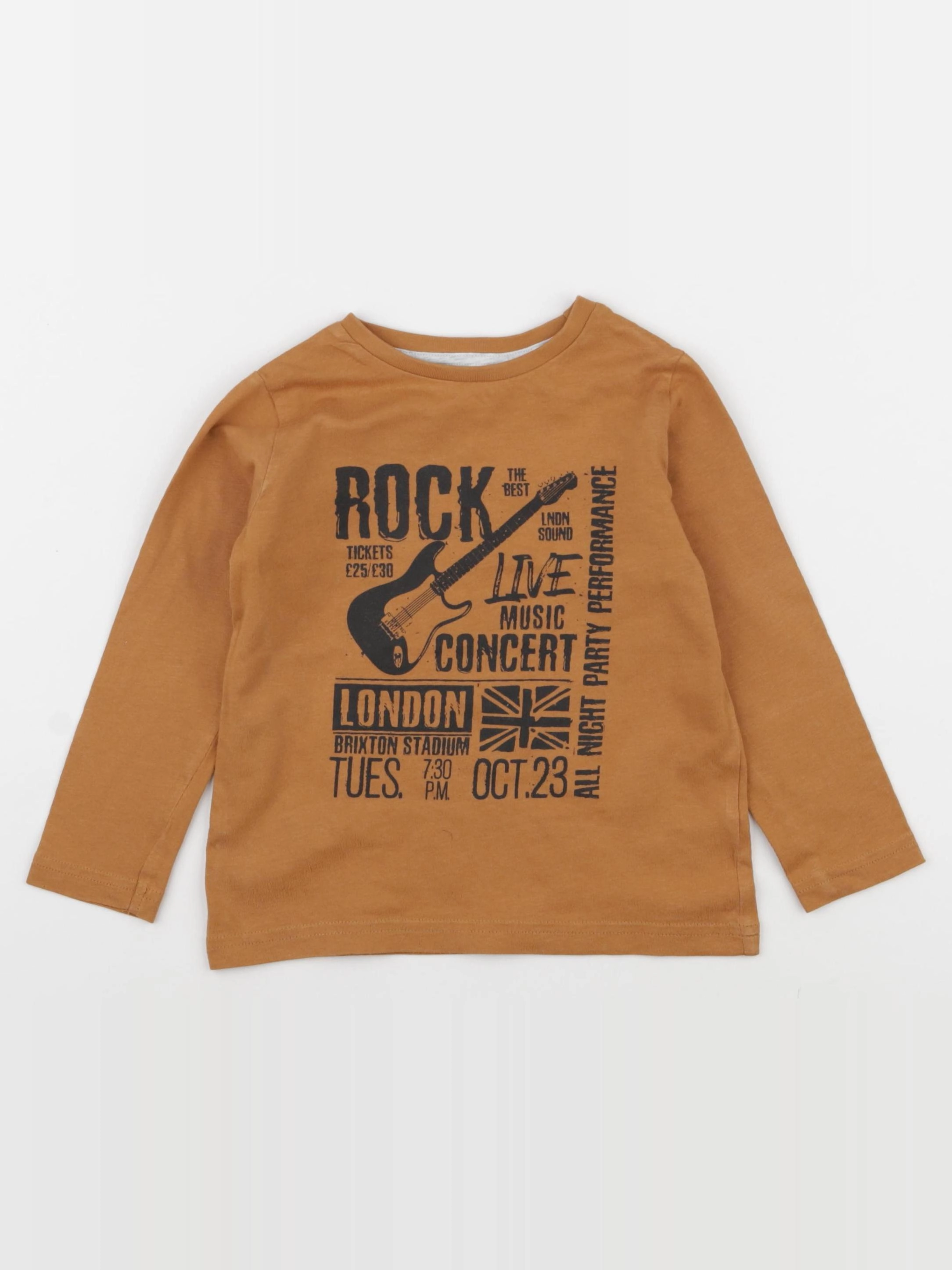 Vertbaudet - tee-shirt marron - 3 ans