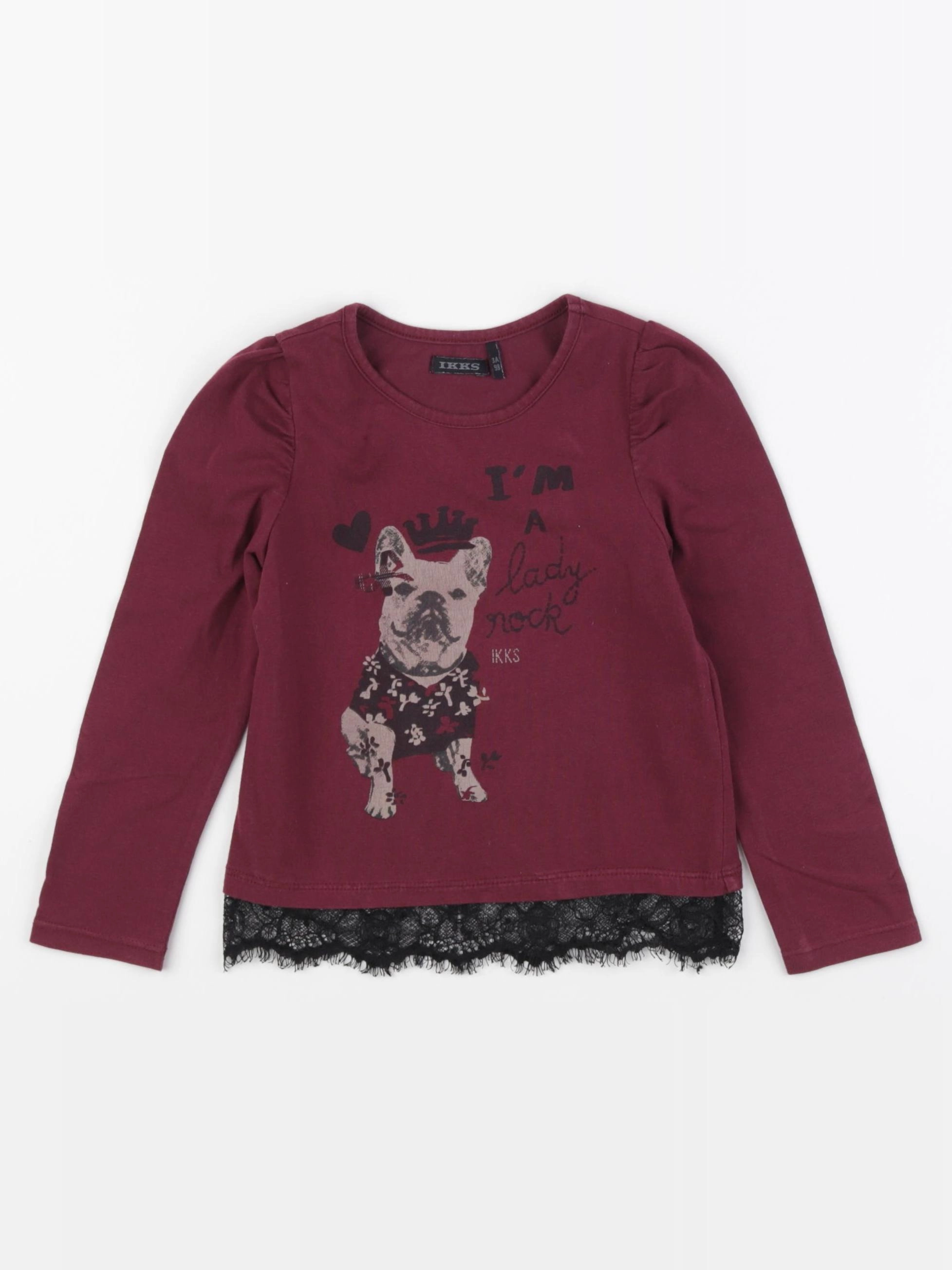 IKKS - tee-shirt rouge - 3 ans