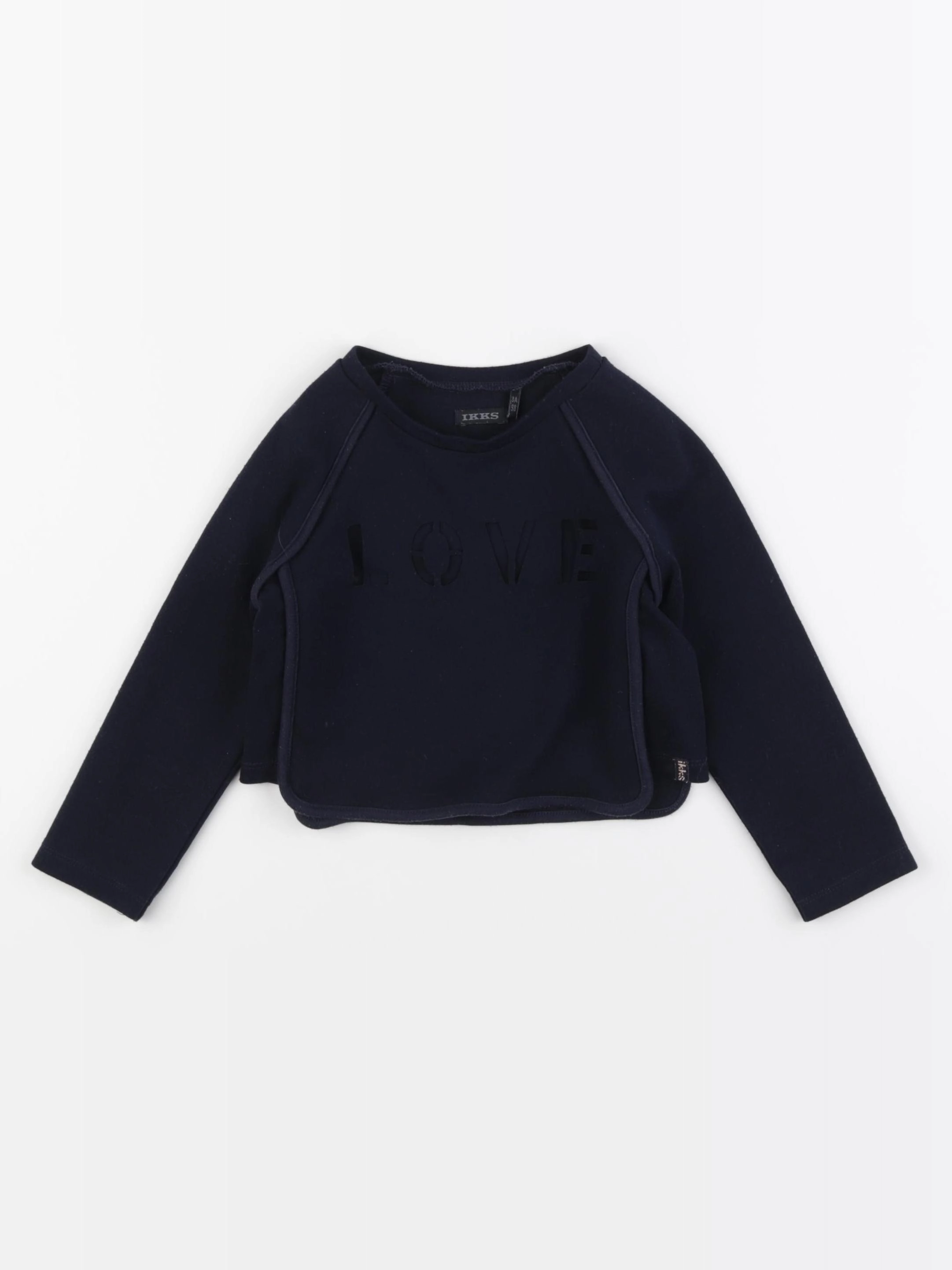 IKKS - sweat bleu - 3 ans