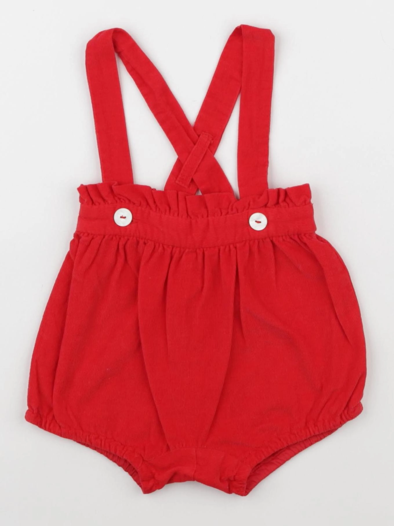 Jacadi - short doublé rouge - 6 mois