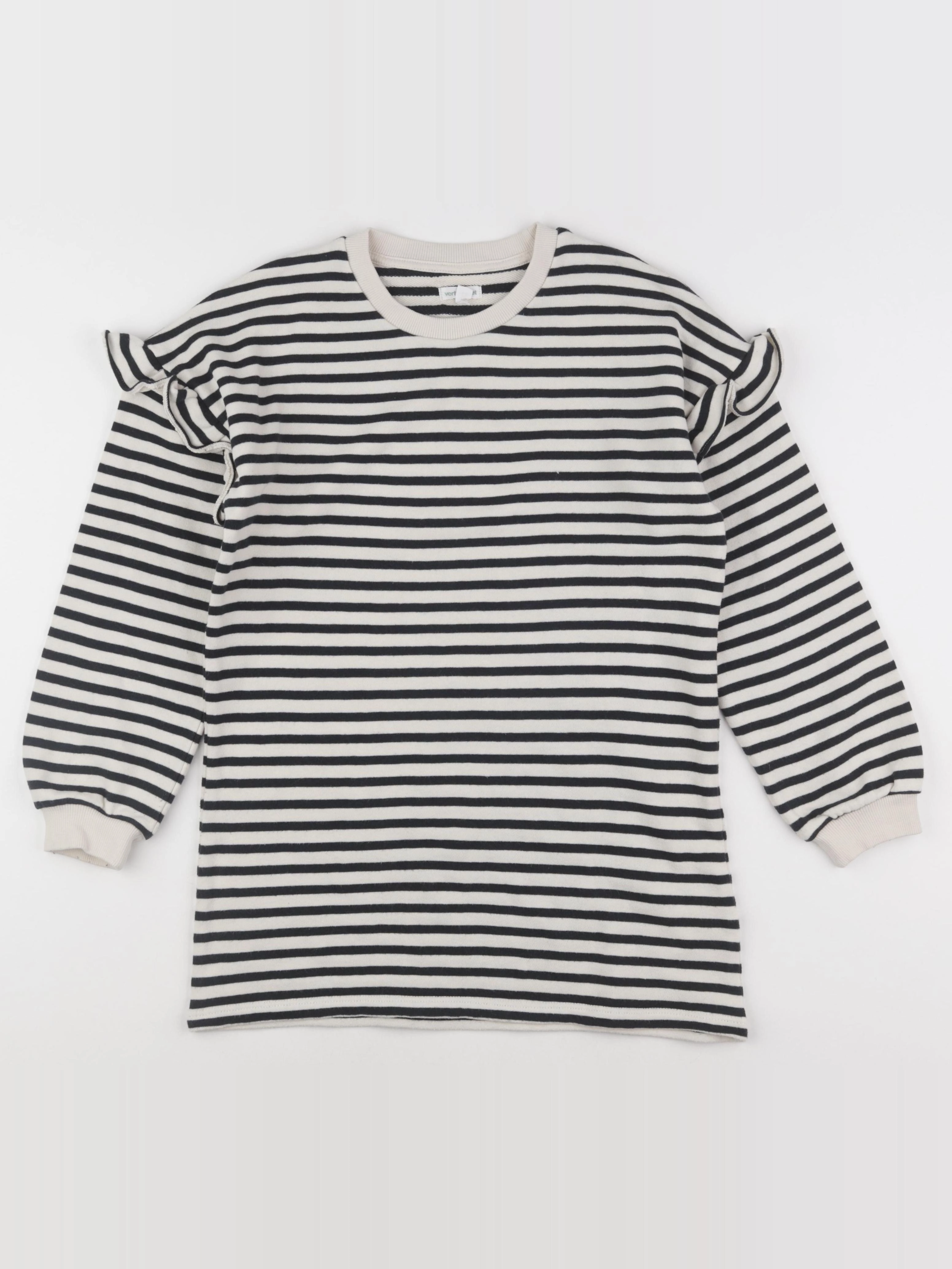 Vertbaudet - robe bleu, beige - 10 ans