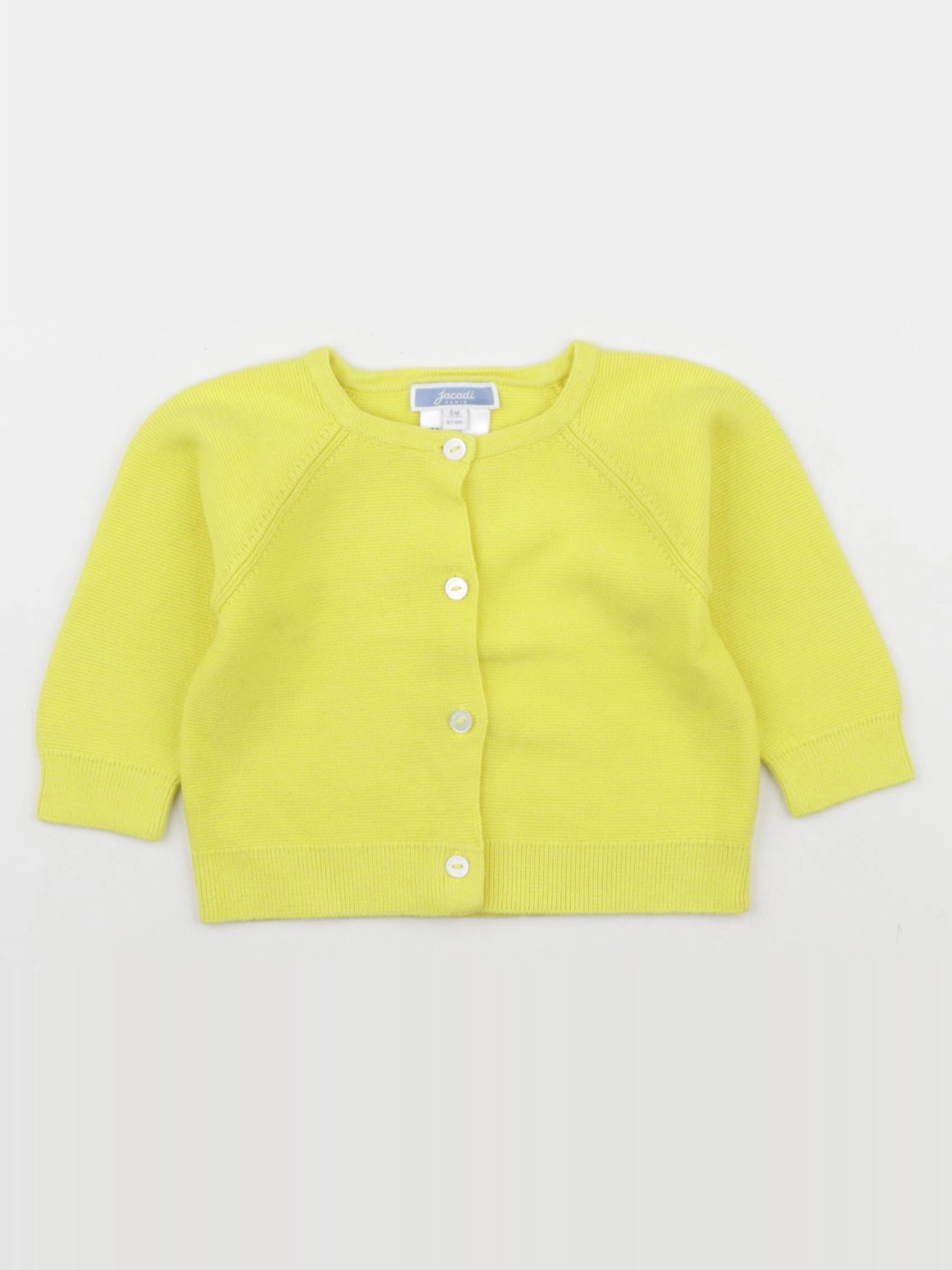 Jacadi - gilet jaune - 6 mois