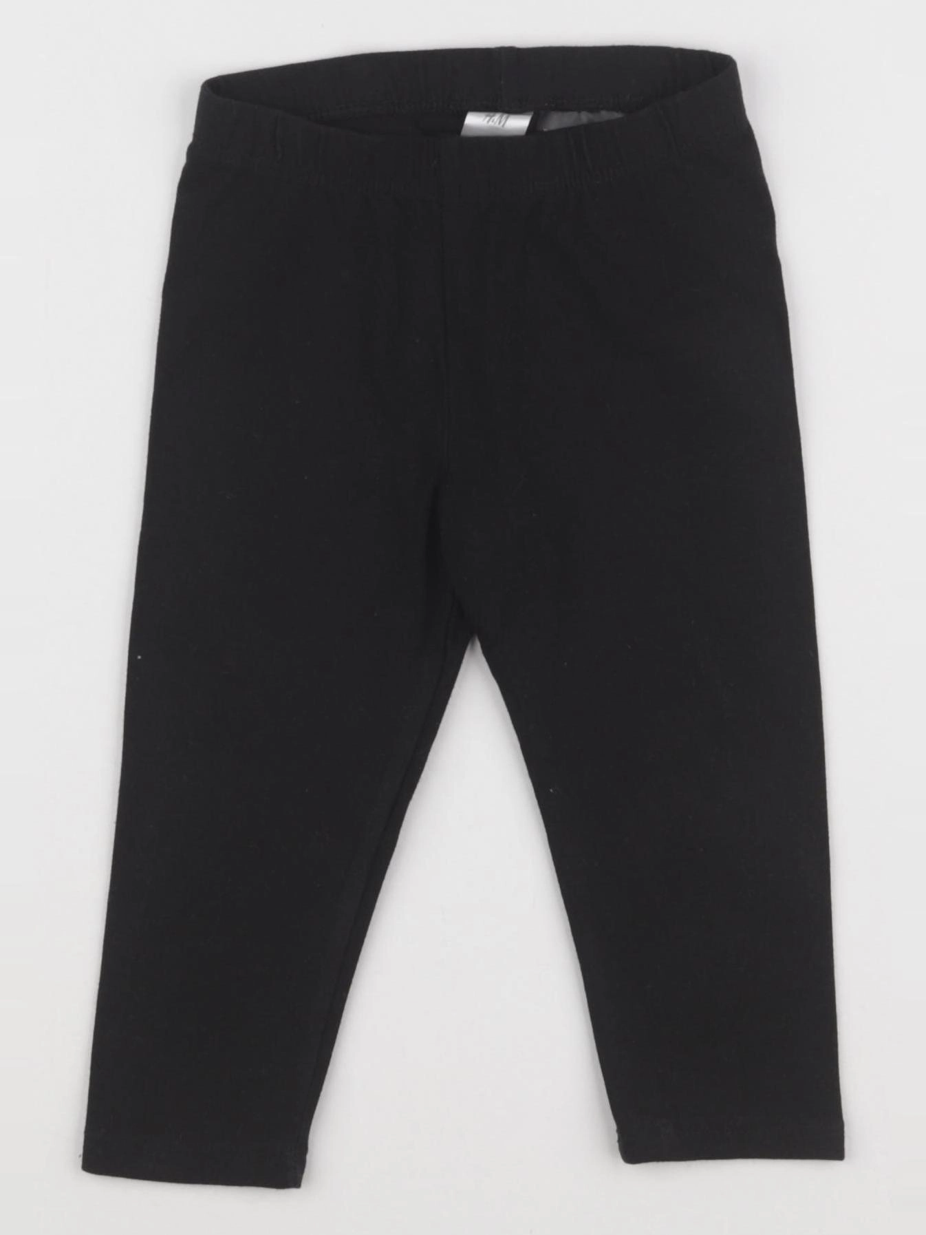 H&M - legging noir - 9/12 mois