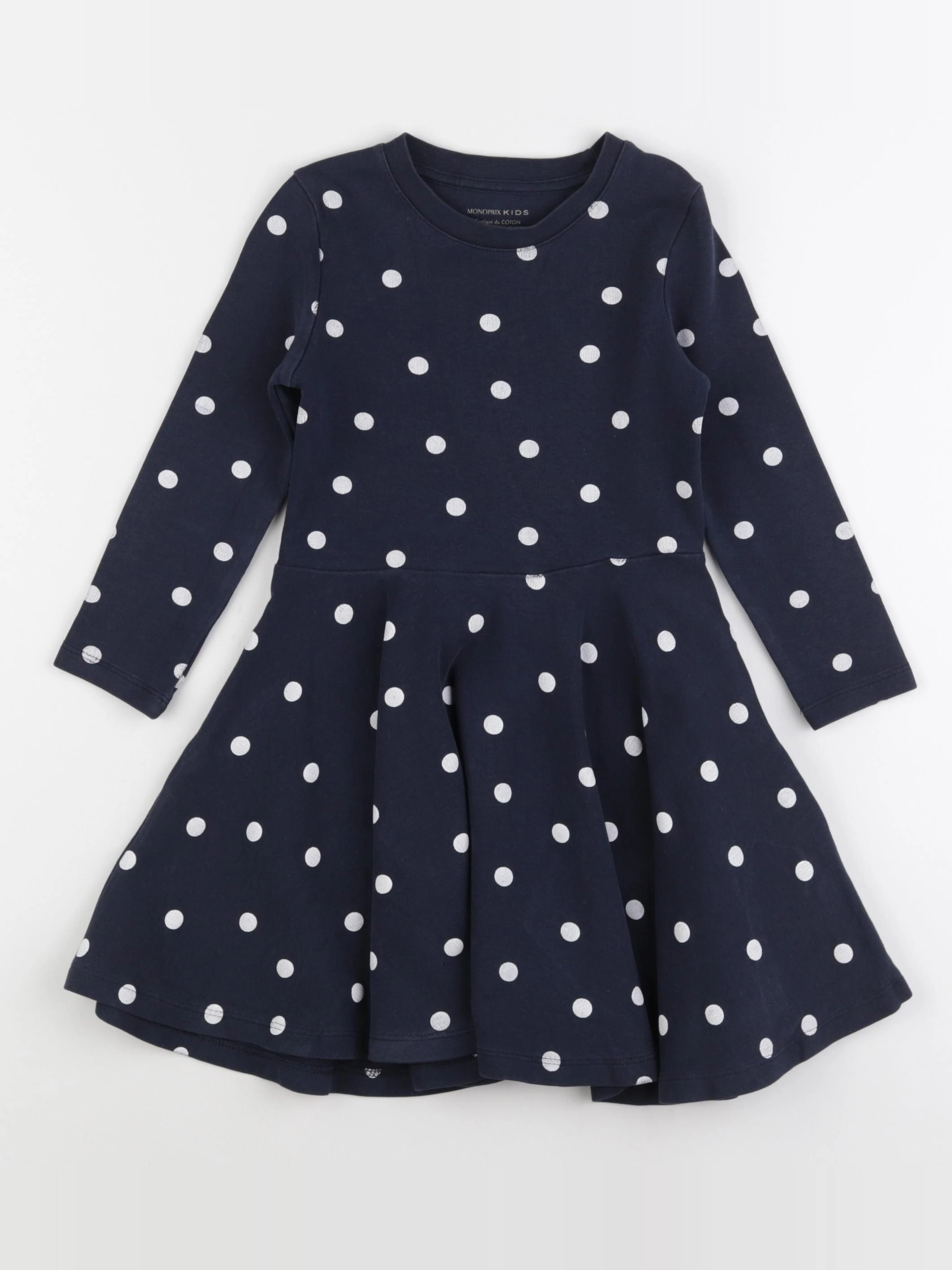 Monoprix - robe bleu - 4 ans