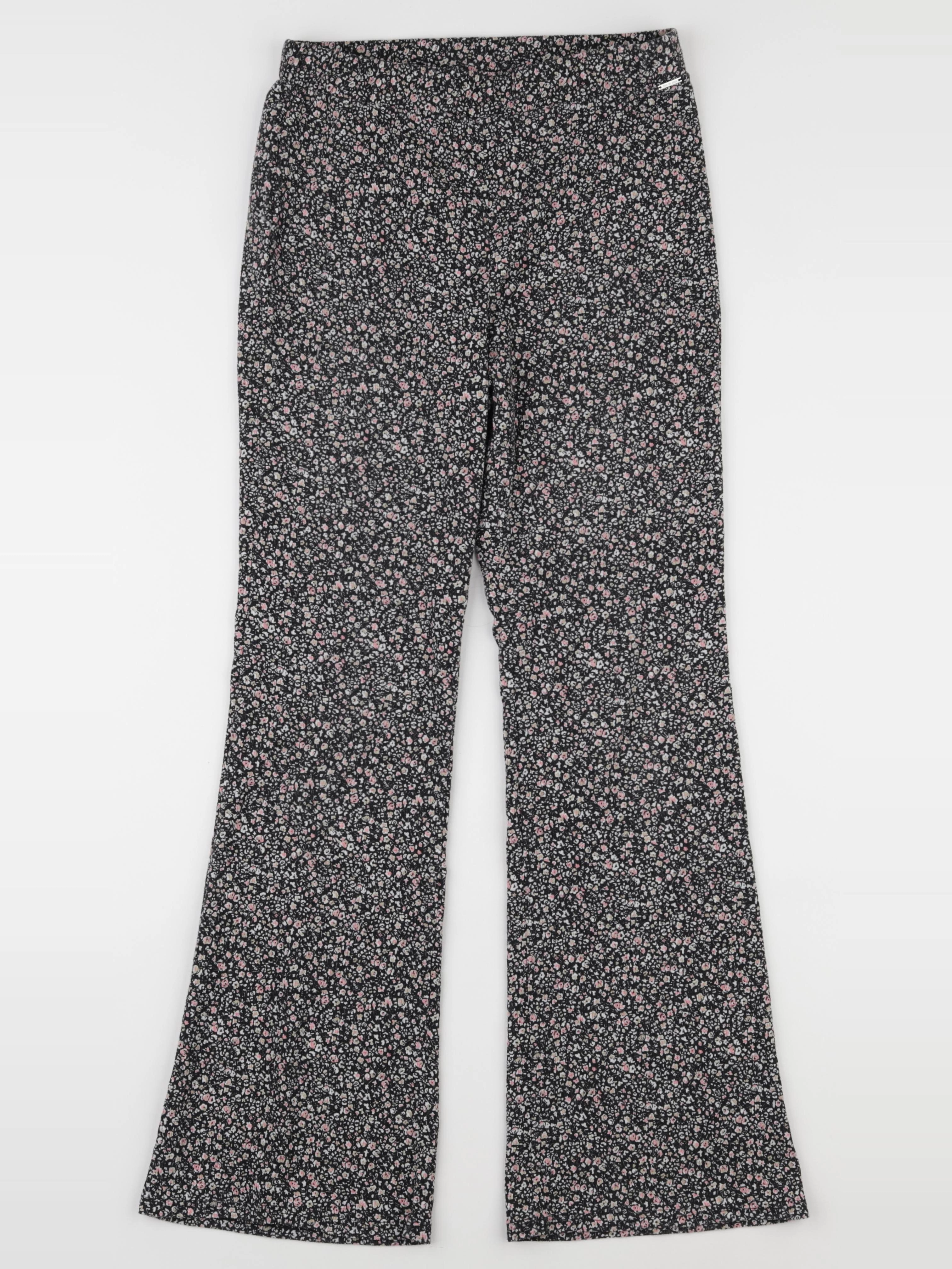 IKKS - pantalon noir, rose - 16 ans