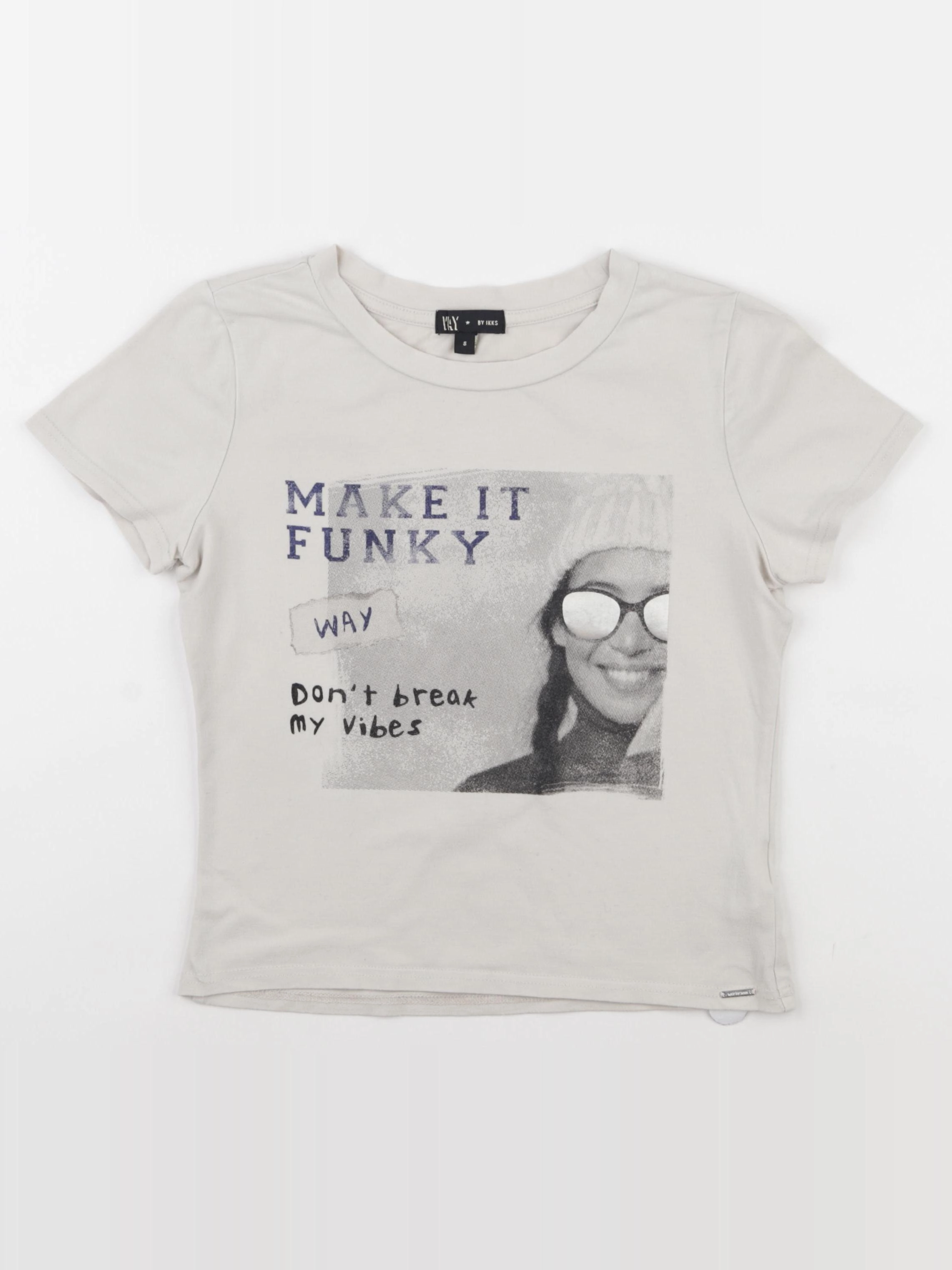 IKKS - tee-shirt beige - 14 ans