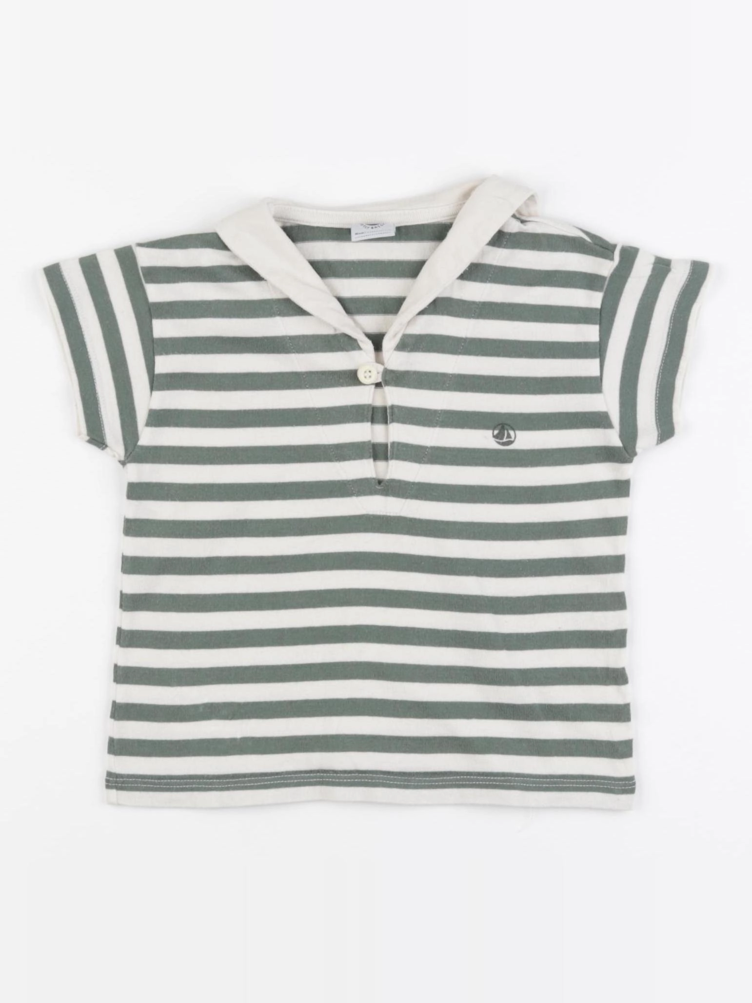 Petit Bateau - tee-shirt vert - 24 mois