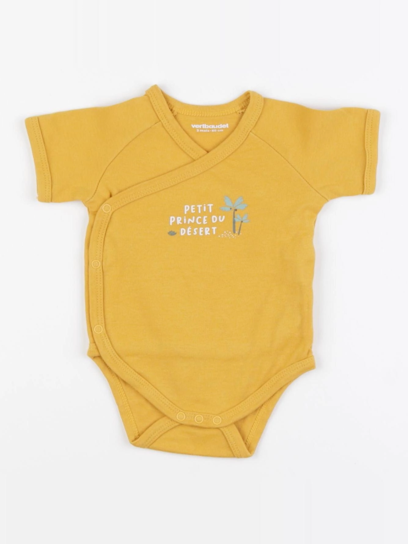 Vertbaudet - body jaune - 3 mois