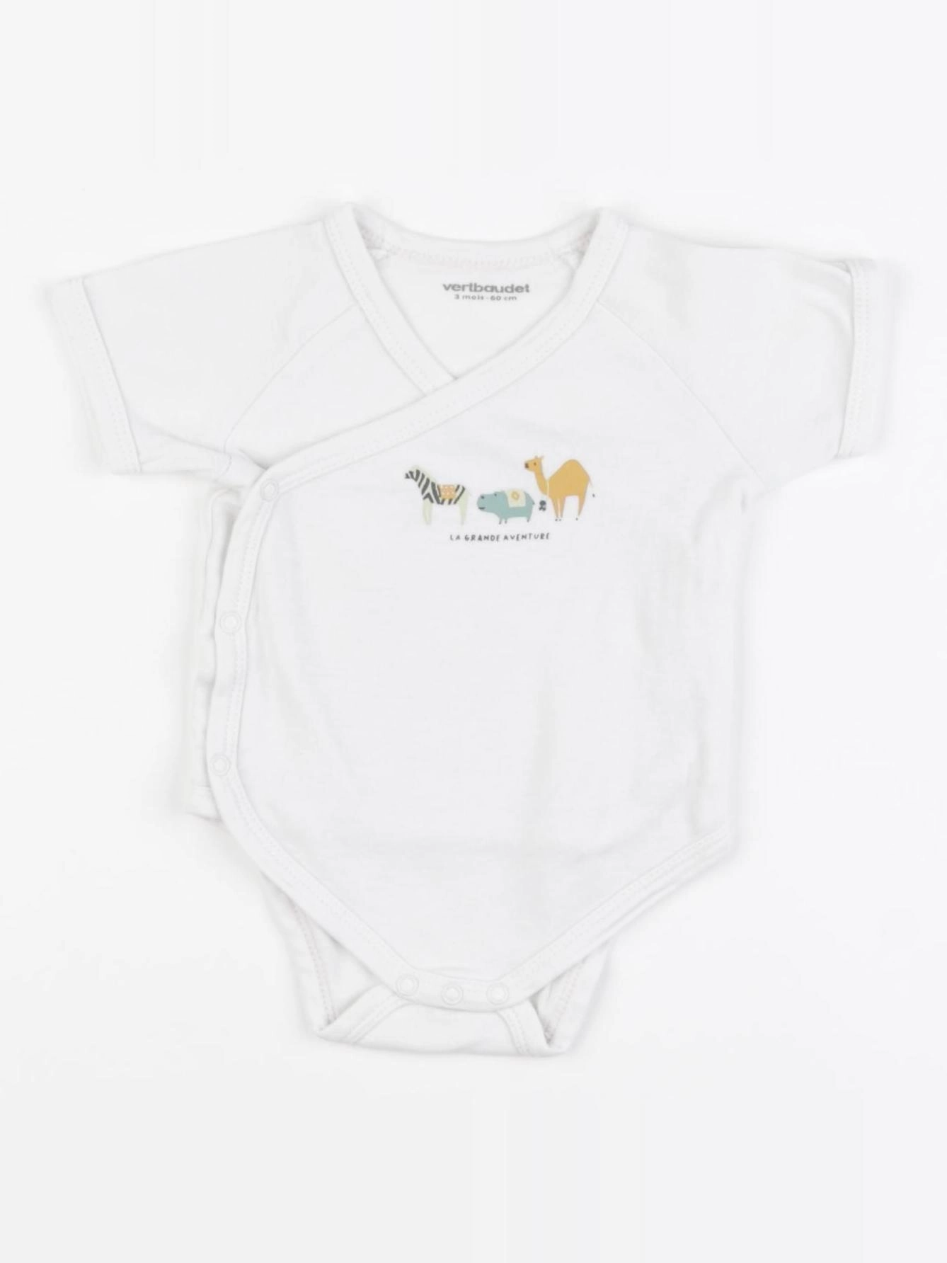 Vertbaudet - body blanc - 3 mois