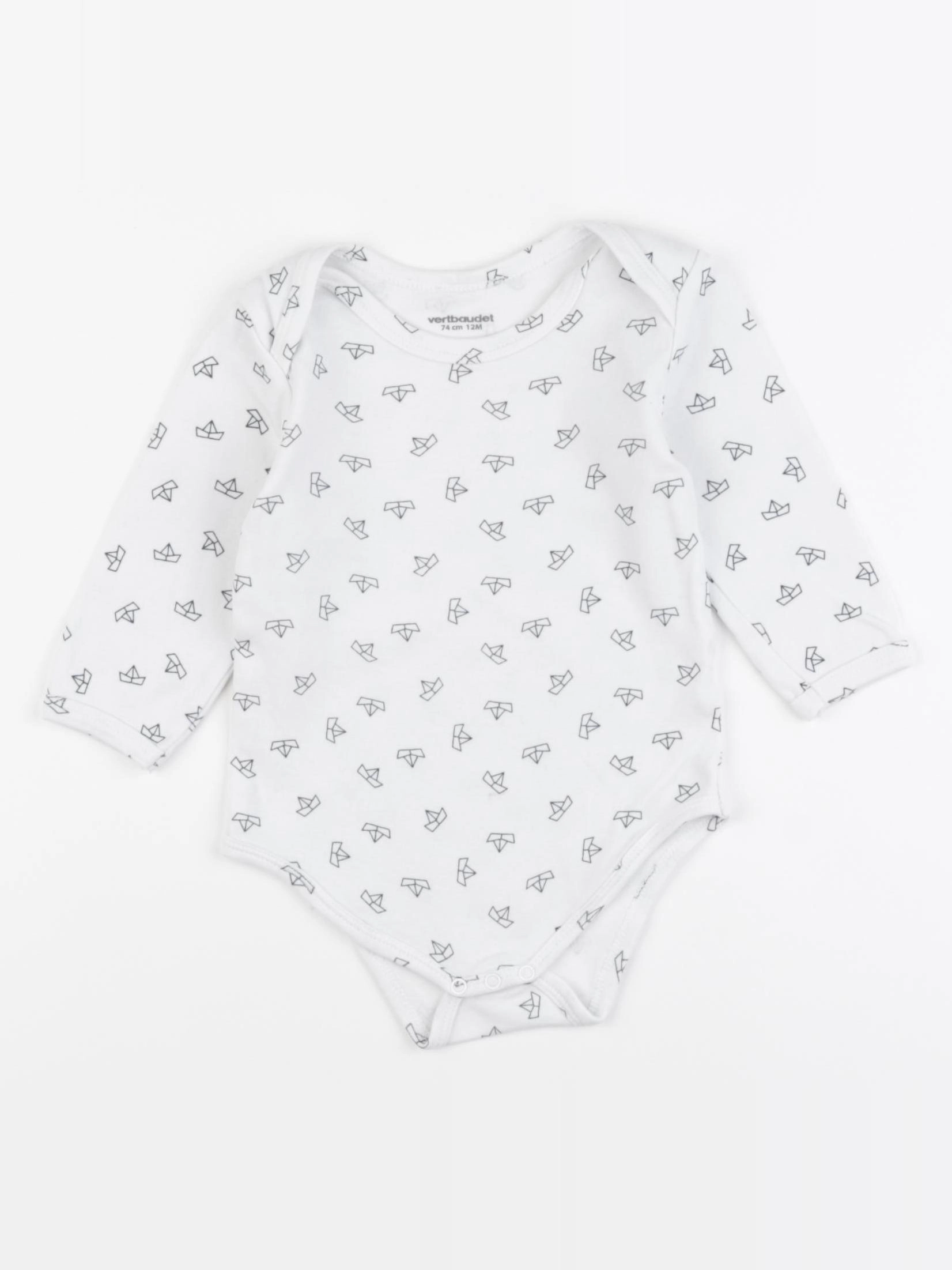 Vertbaudet - body blanc - 12 mois