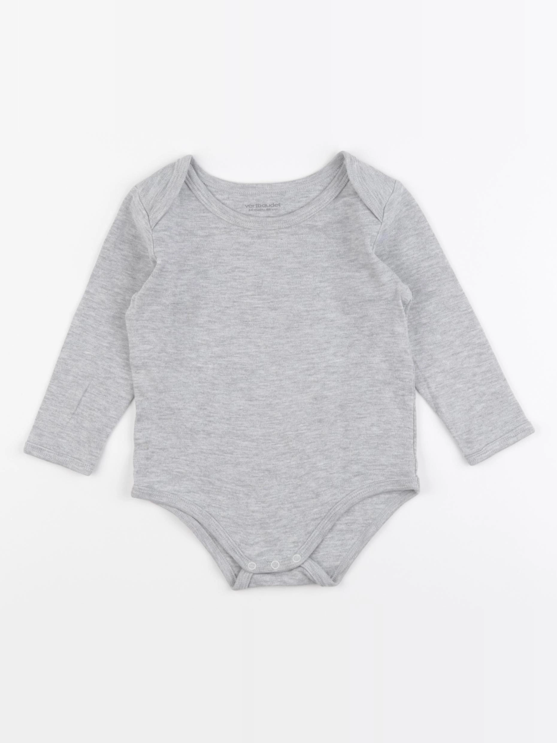 Vertbaudet - body gris - 24 mois