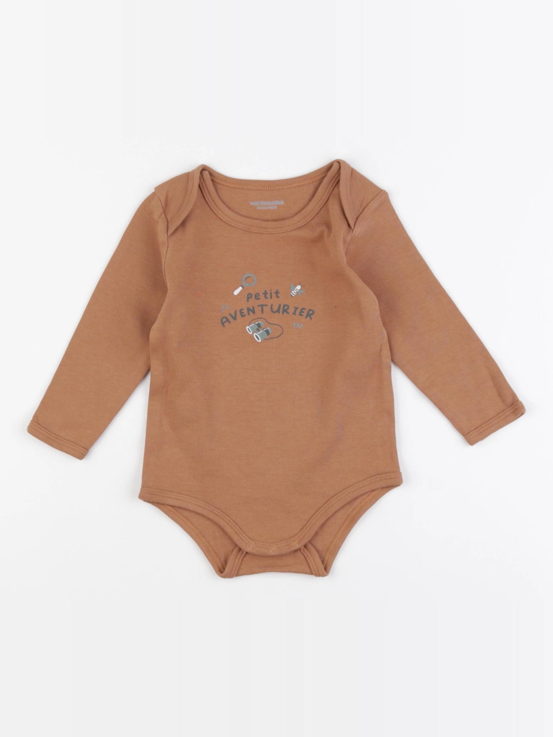 Vertbaudet - body marron - 18 mois
