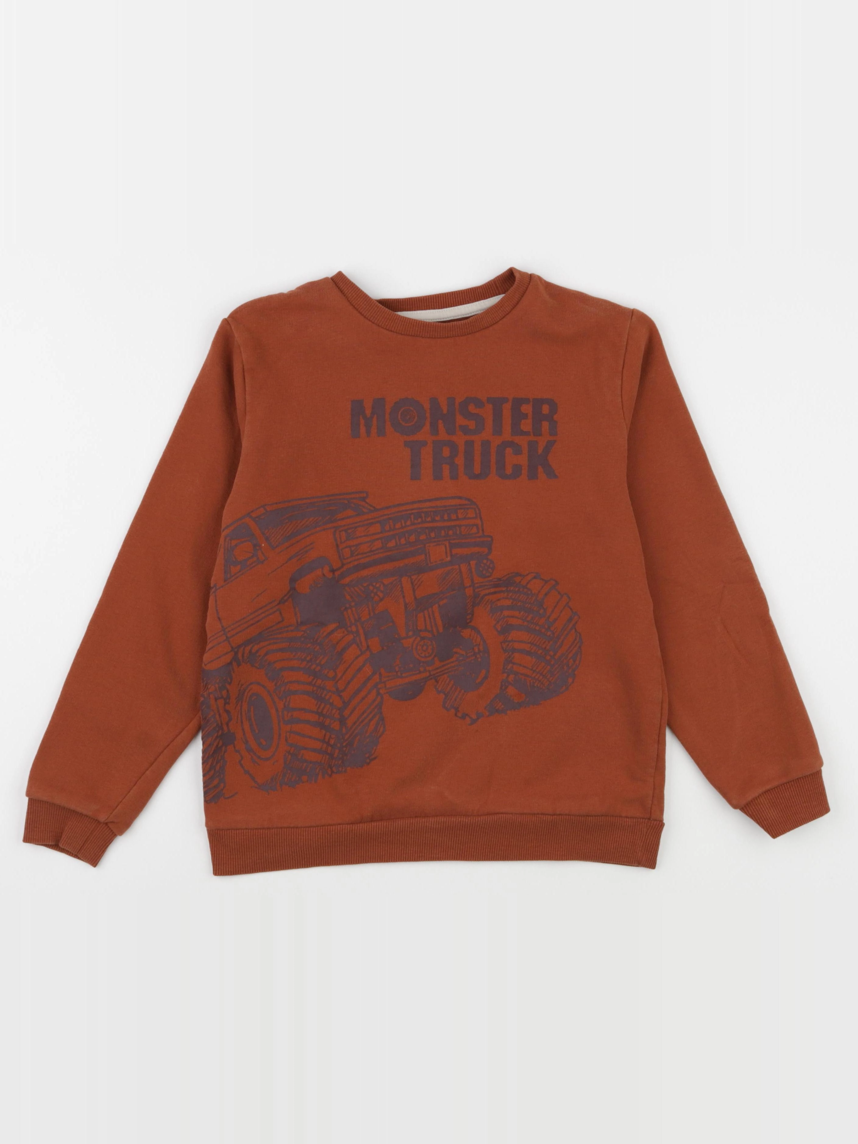 Vertbaudet - sweat marron - 10 ans