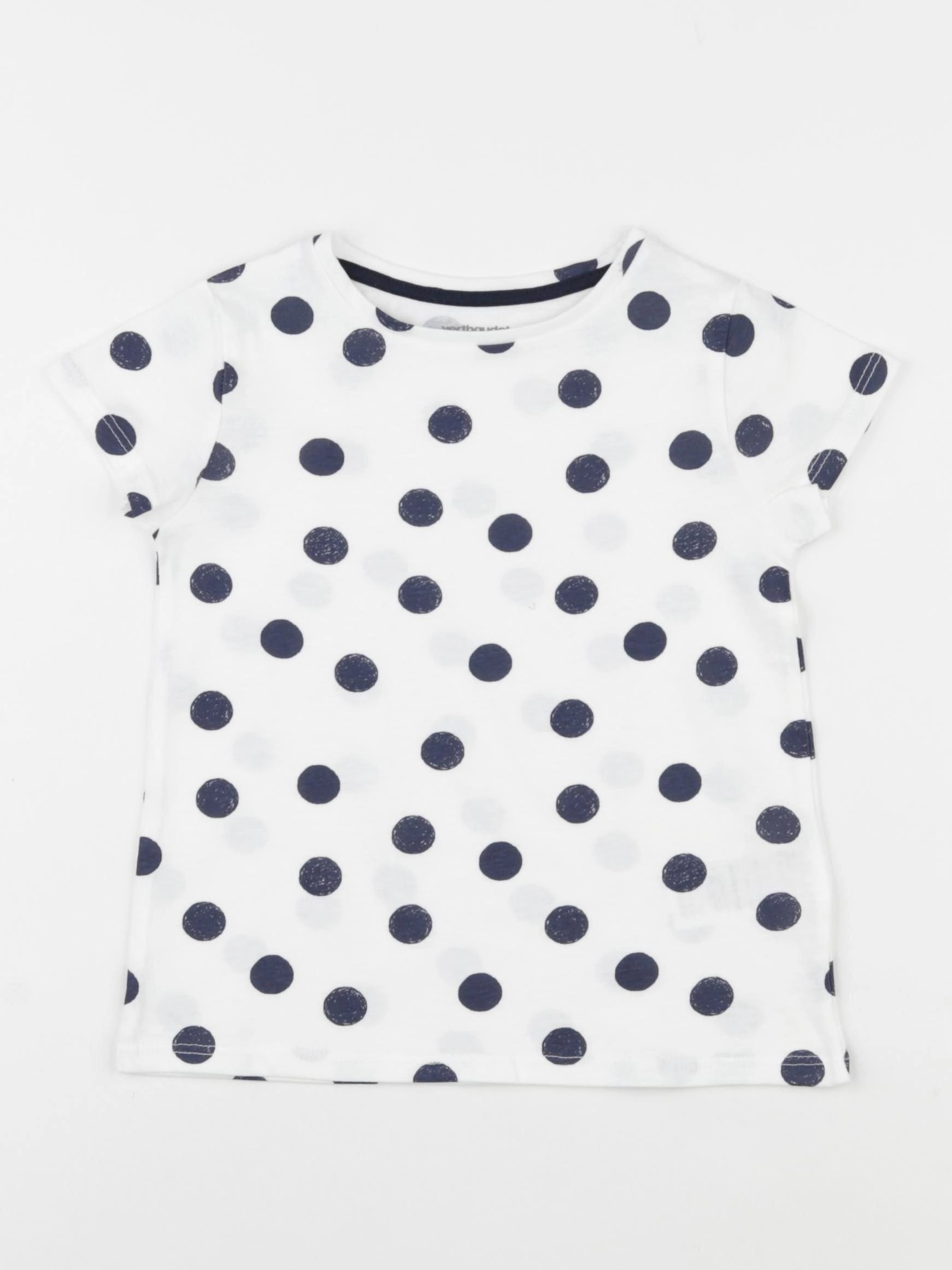 Vertbaudet - tee-shirt bleu, blanc - 4 ans