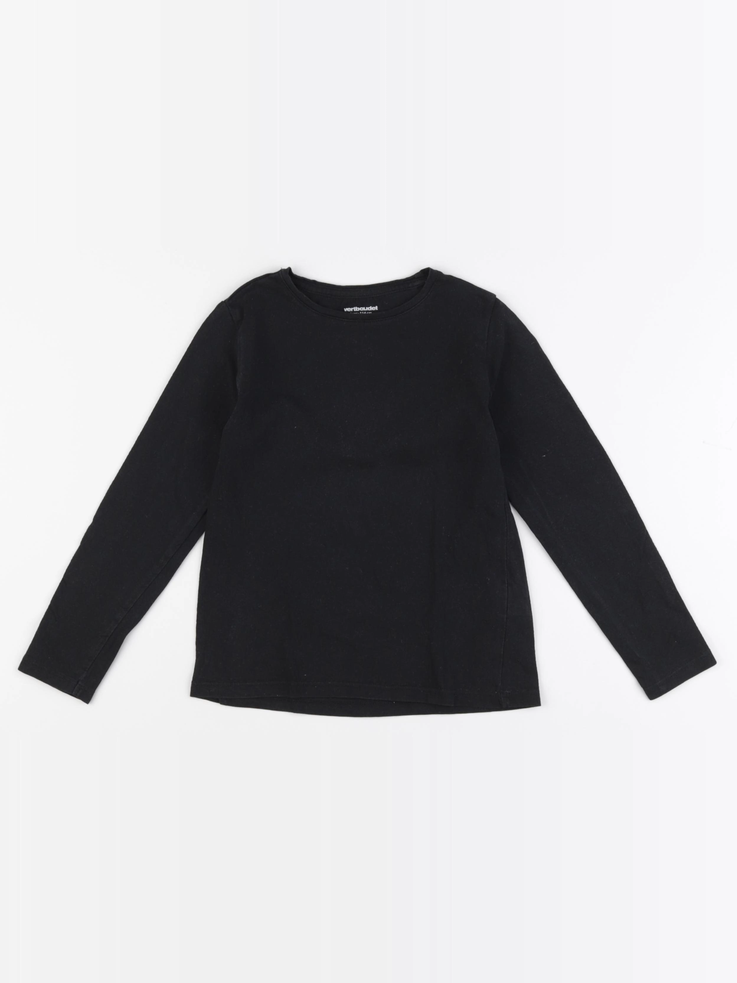 Vertbaudet - tee-shirt noir - 6 ans
