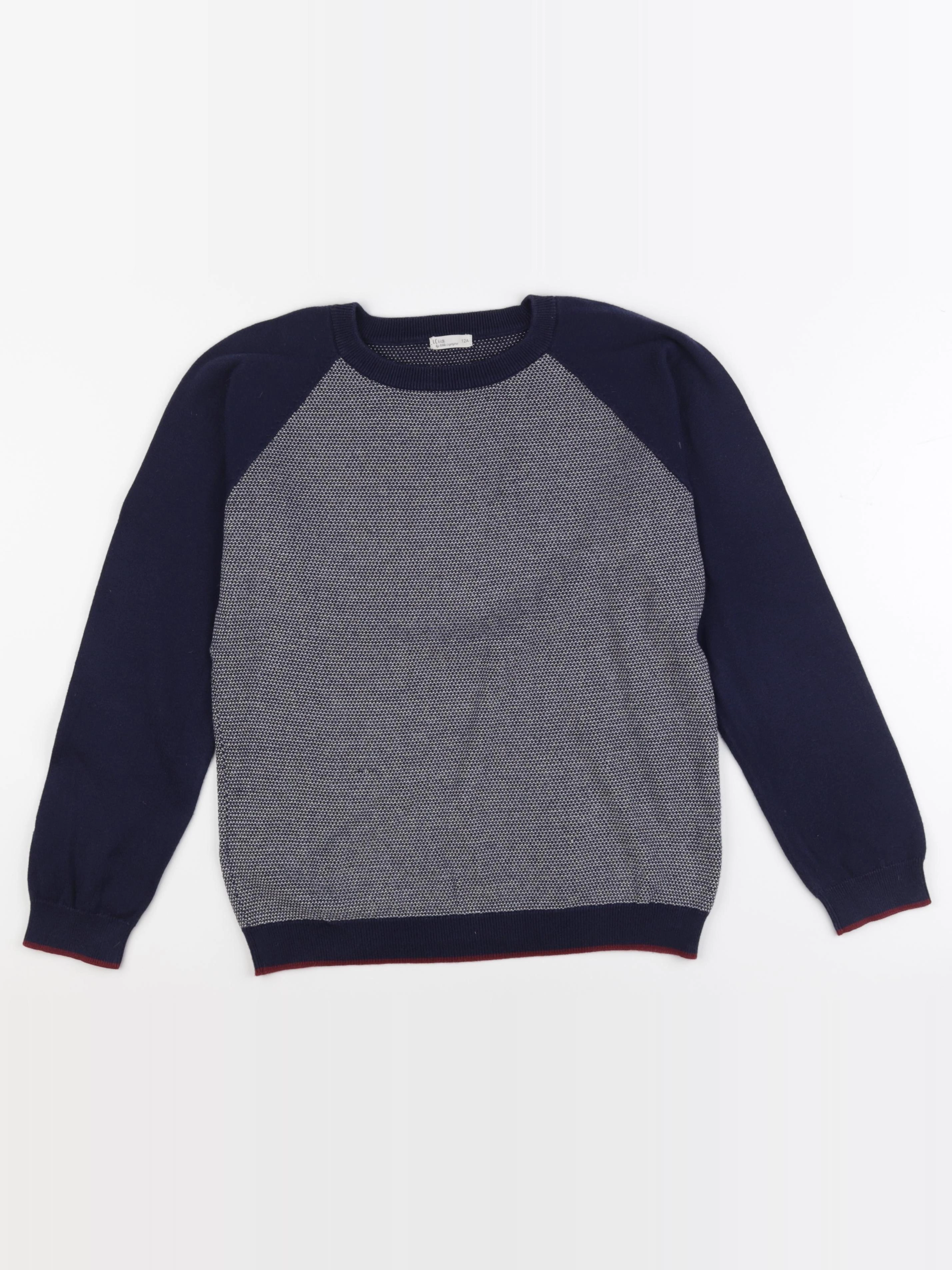 Little Cigogne - pull bleu - 12 ans