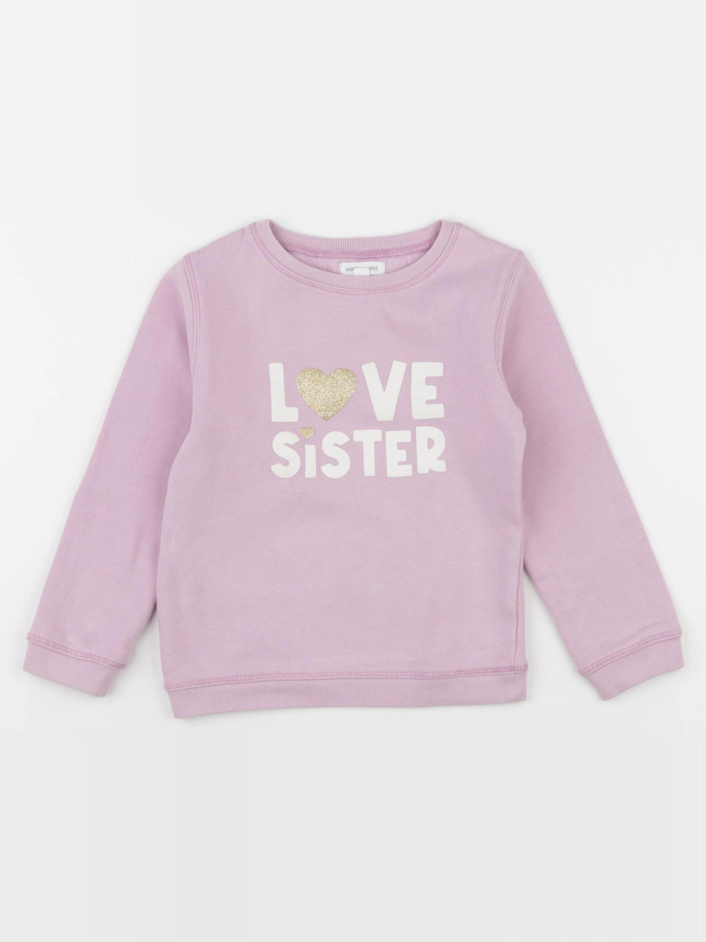 Vertbaudet - sweat rose - 5 ans