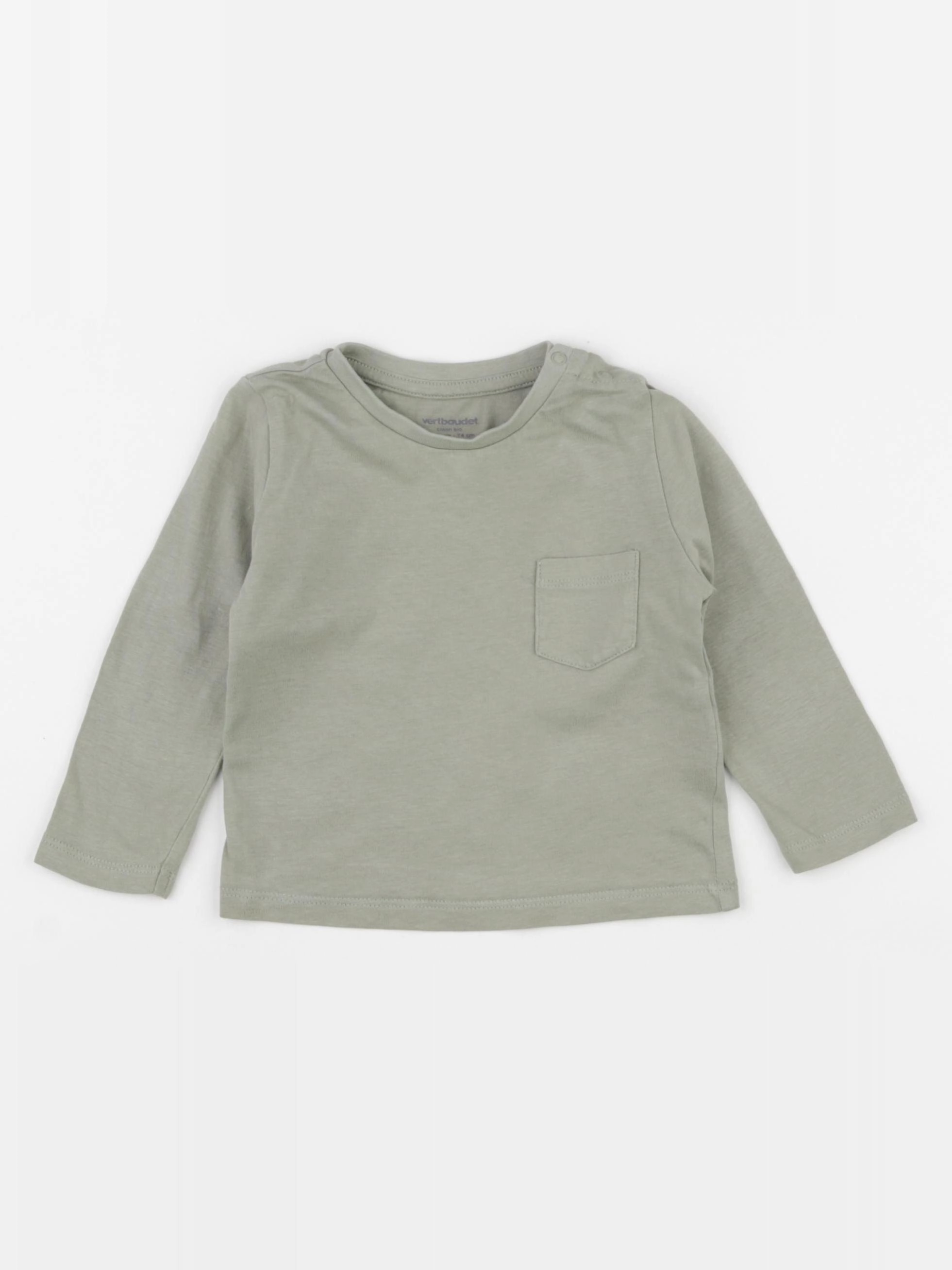 Vertbaudet - tee-shirt vert - 12 mois