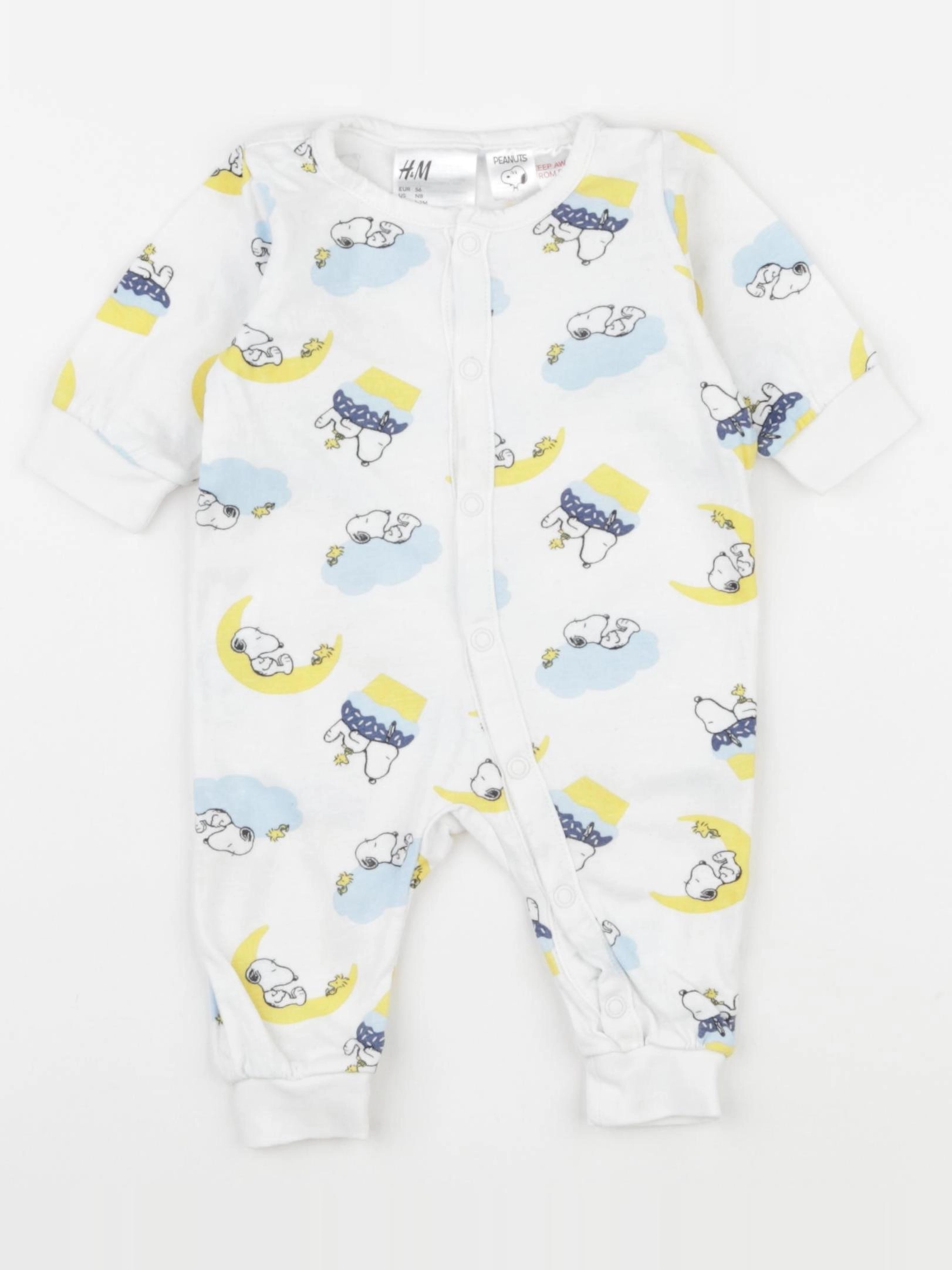 H&M - pyjama coton blanc - 1/3 mois