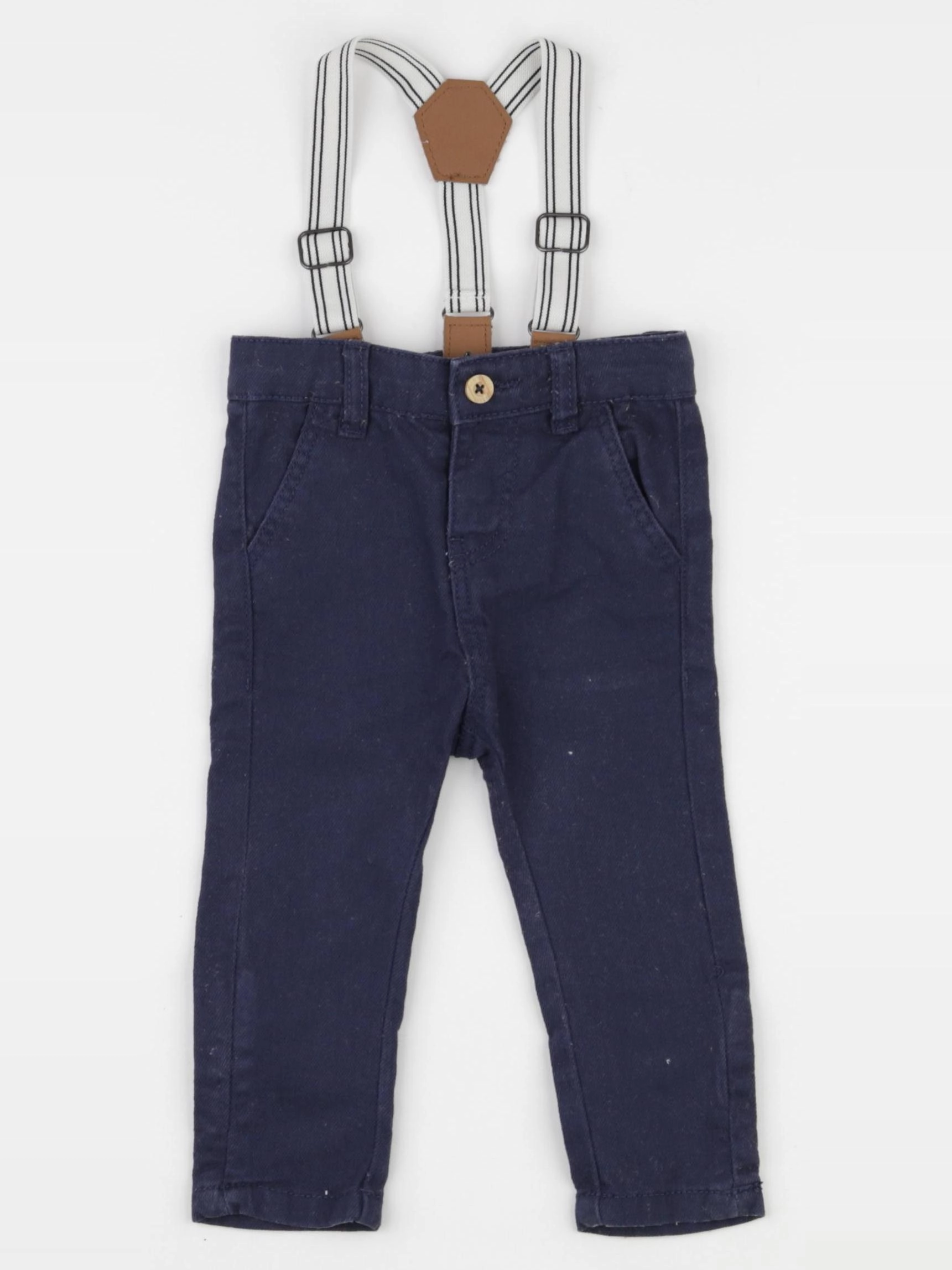 Vertbaudet - pantalon bleu - 3 mois