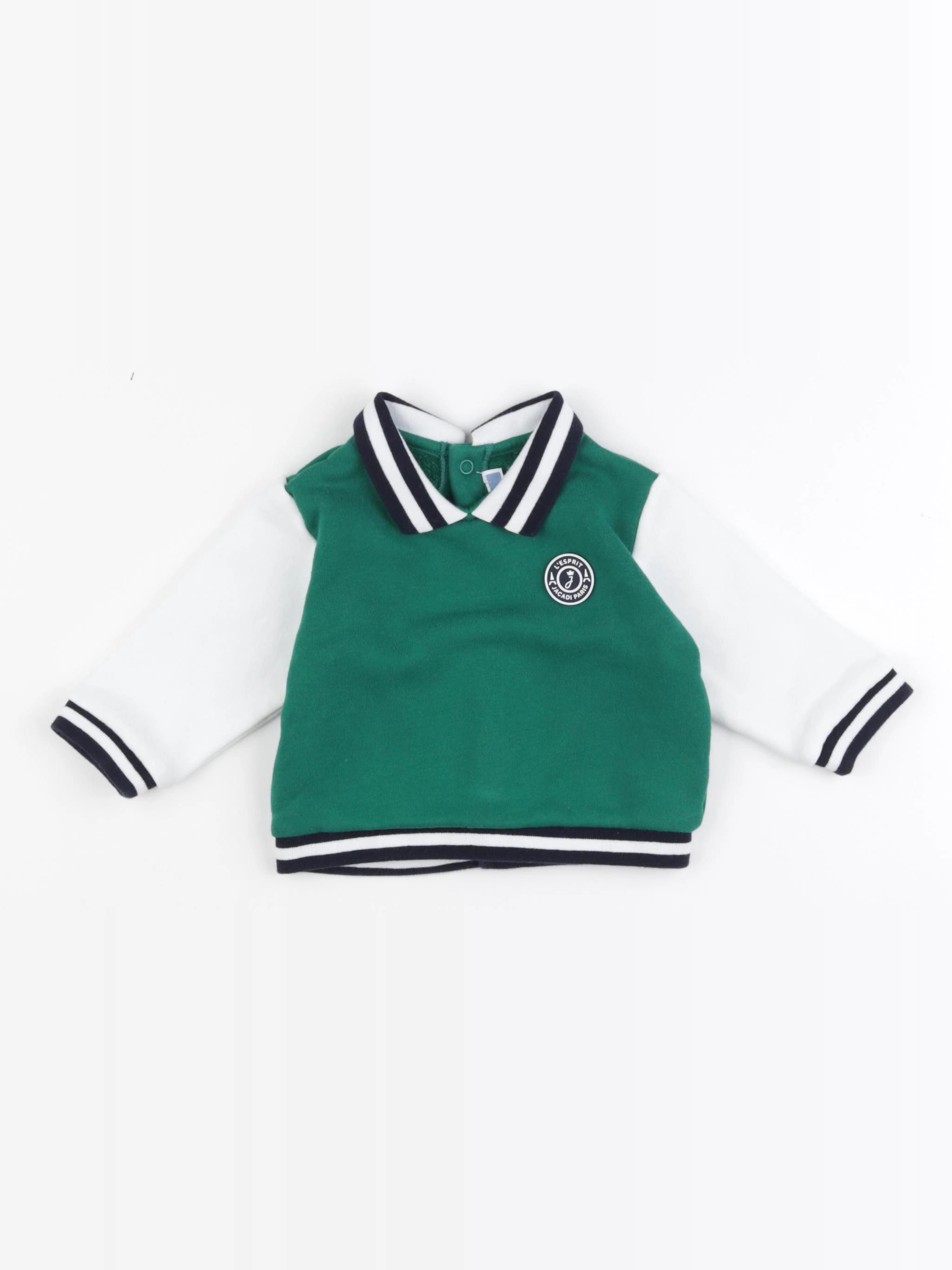 Jacadi - sweat vert - 6 mois