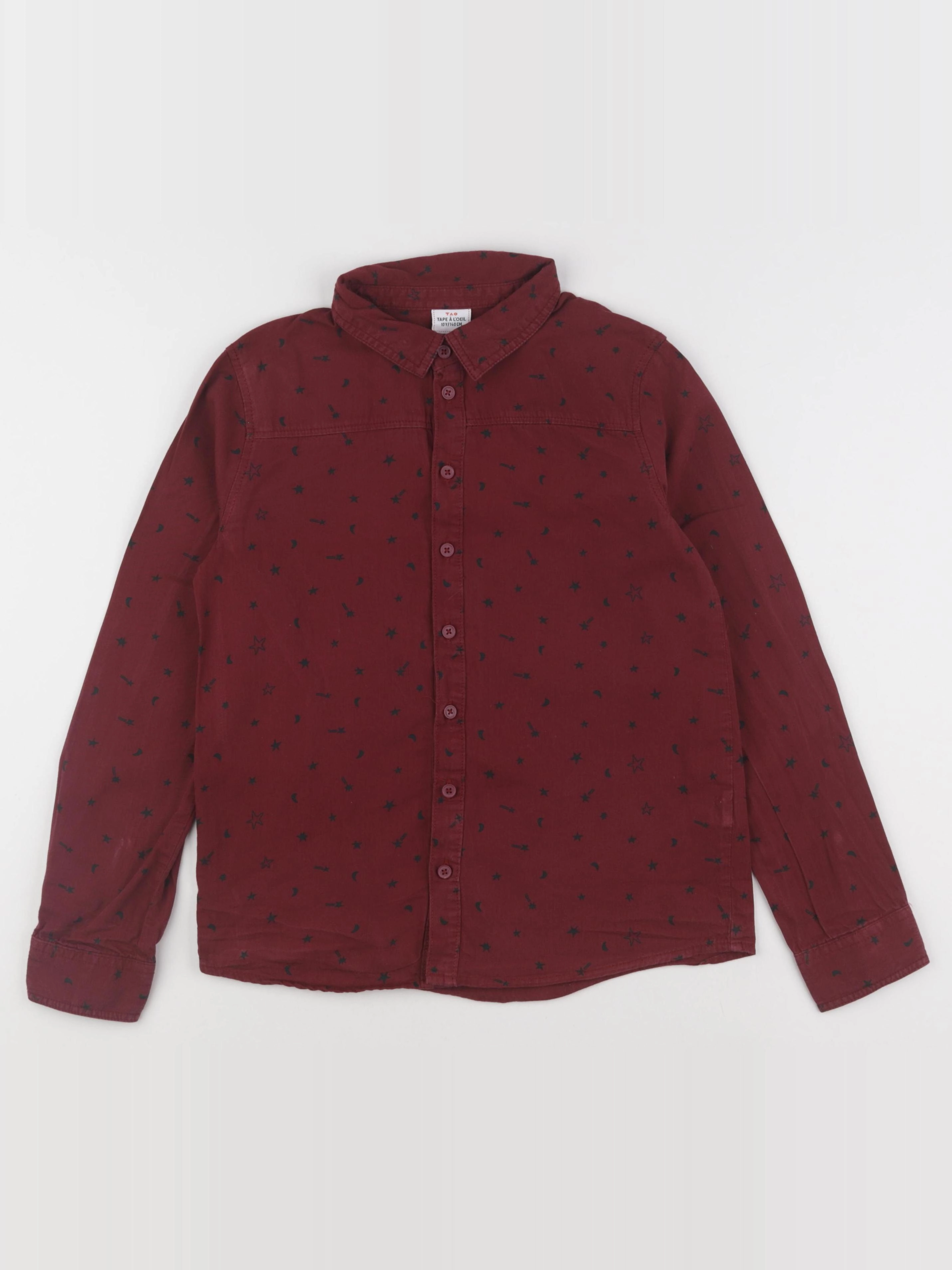 Tape à l'oeil - chemise rouge - 10 ans
