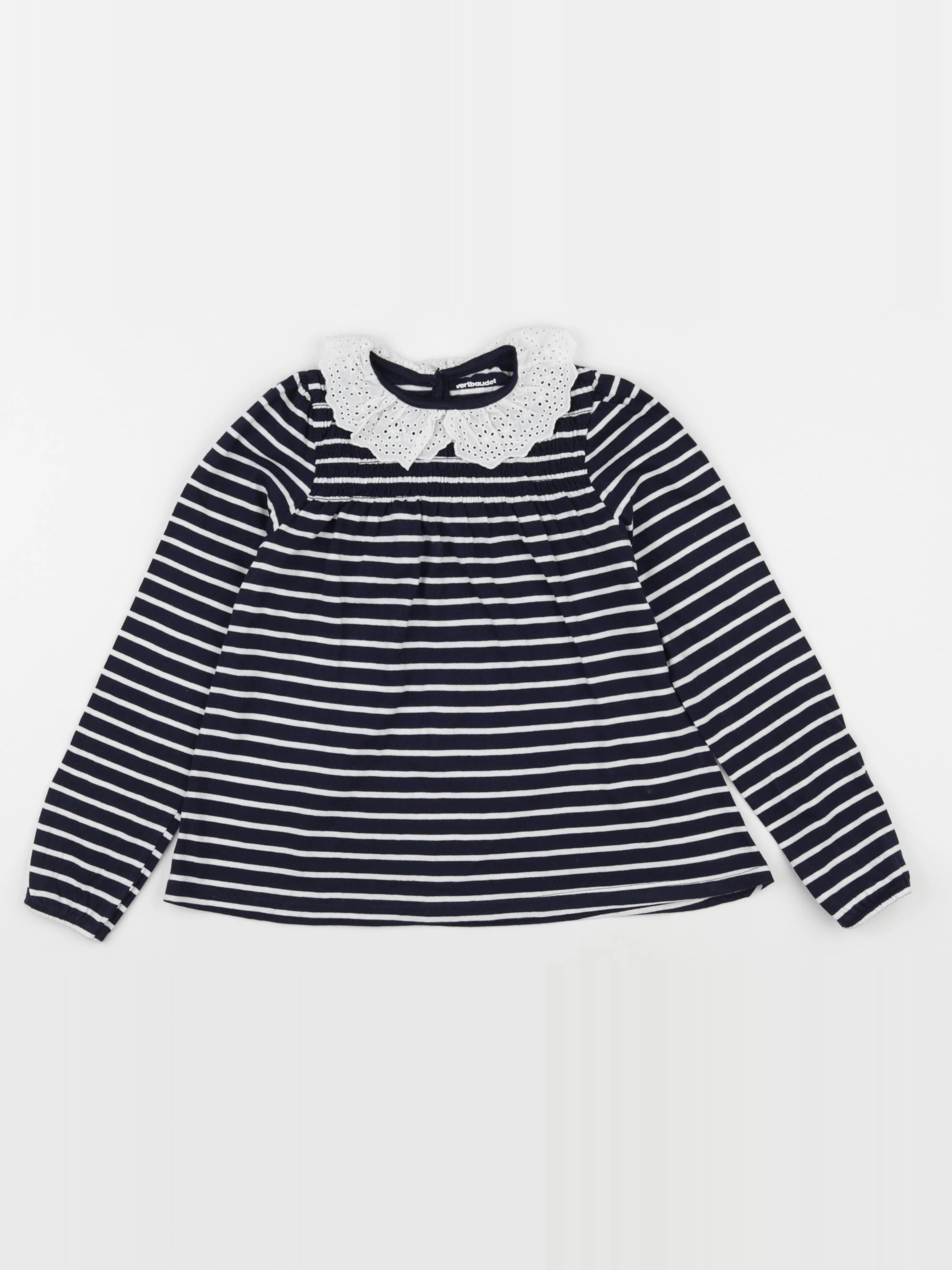 Vertbaudet - tee-shirt bleu - 8 ans