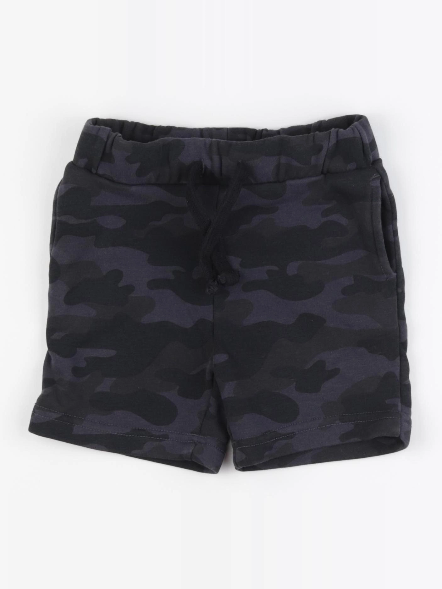 Vertbaudet - short gris, noir - 5 ans