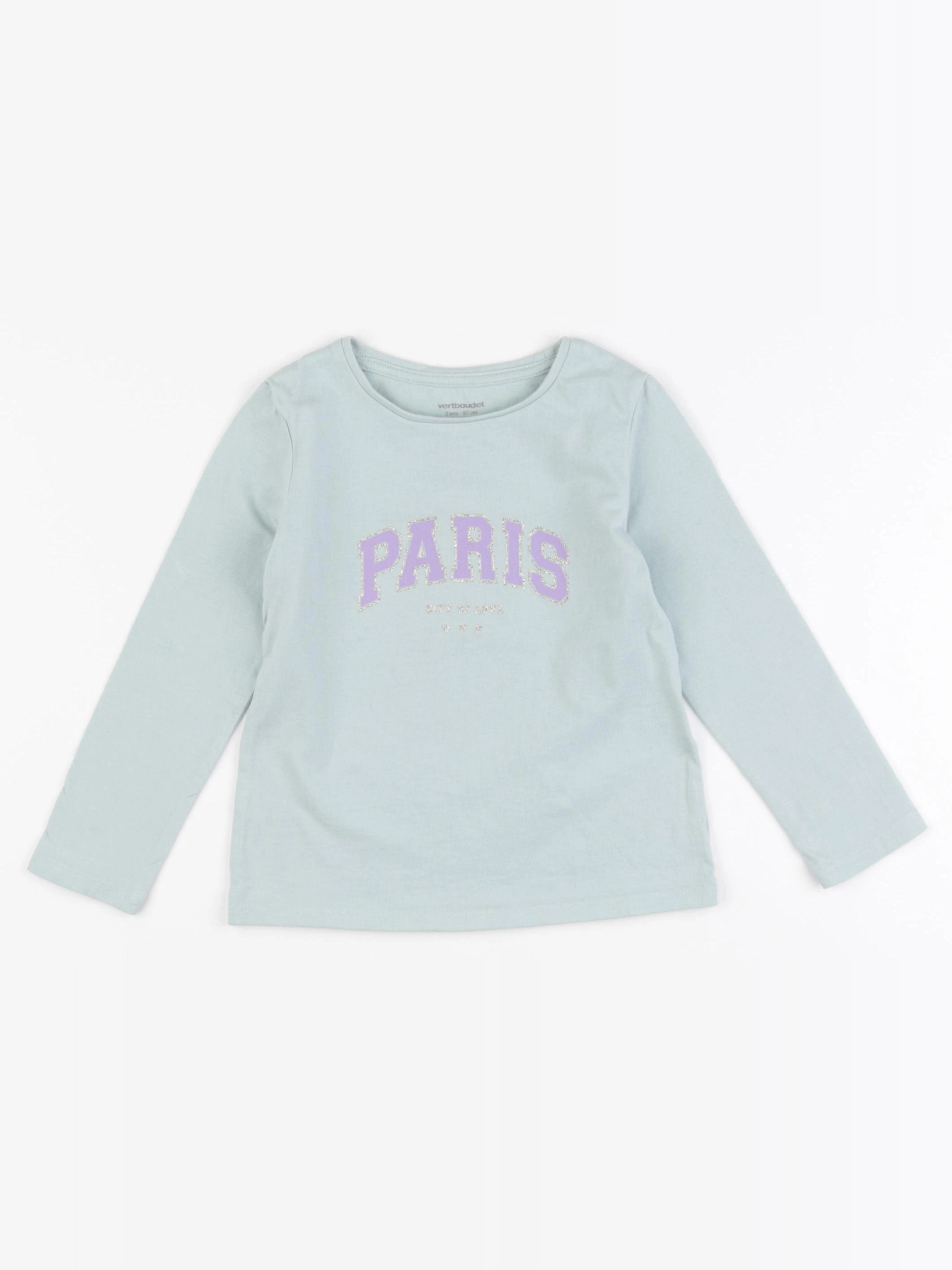 Vertbaudet - tee-shirt vert - 3 ans
