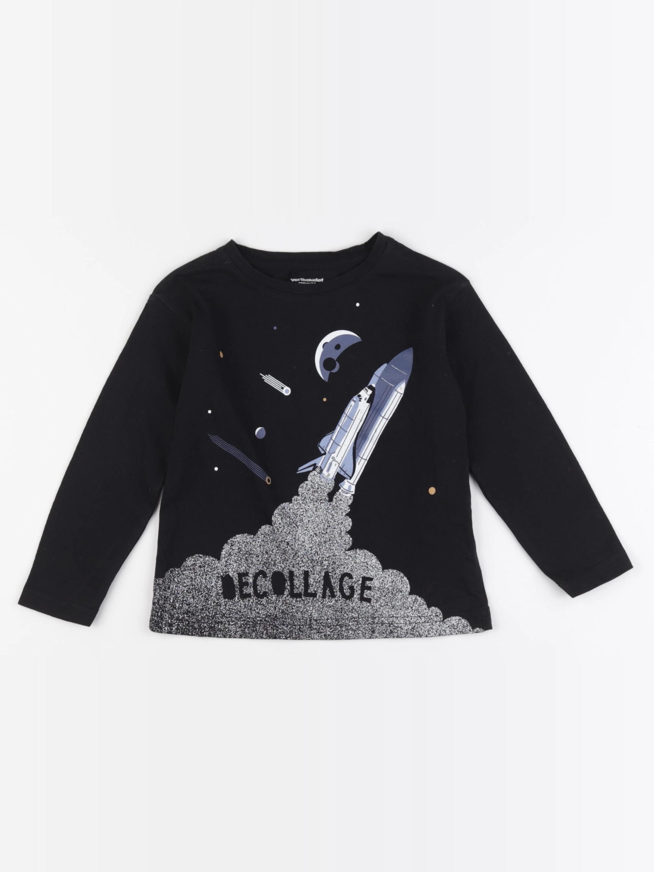 Vertbaudet - tee-shirt noir - 4 ans