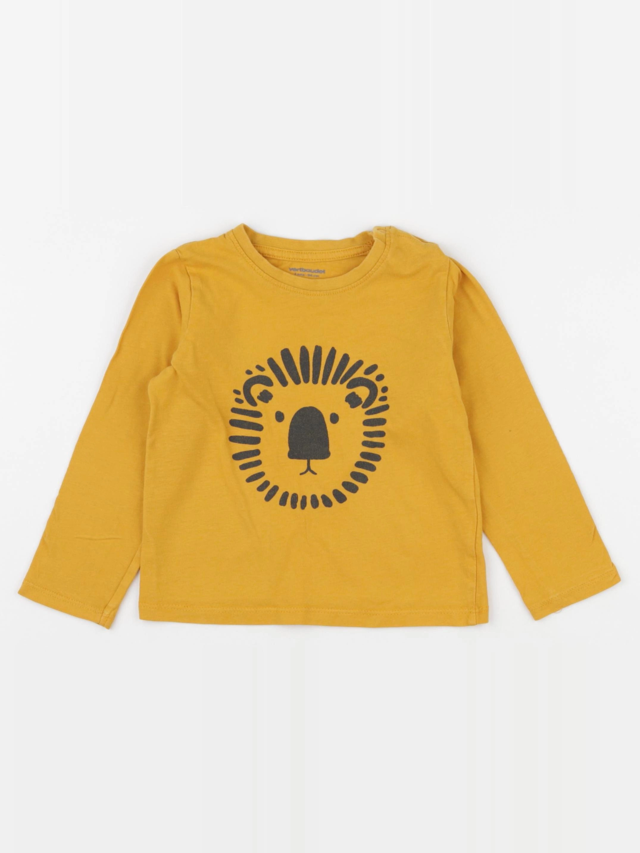 Vertbaudet - tee-shirt jaune - 3 ans