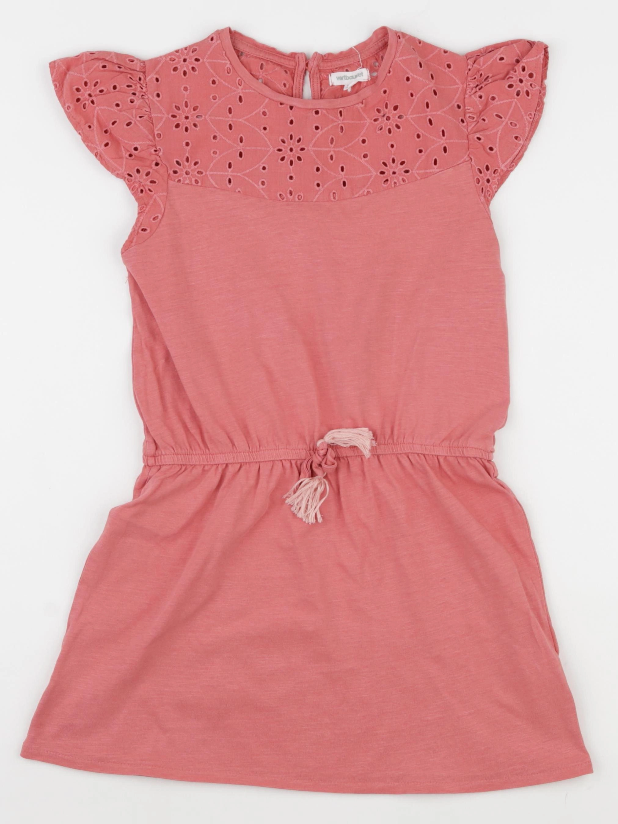 Vertbaudet - robe rose - 8 ans