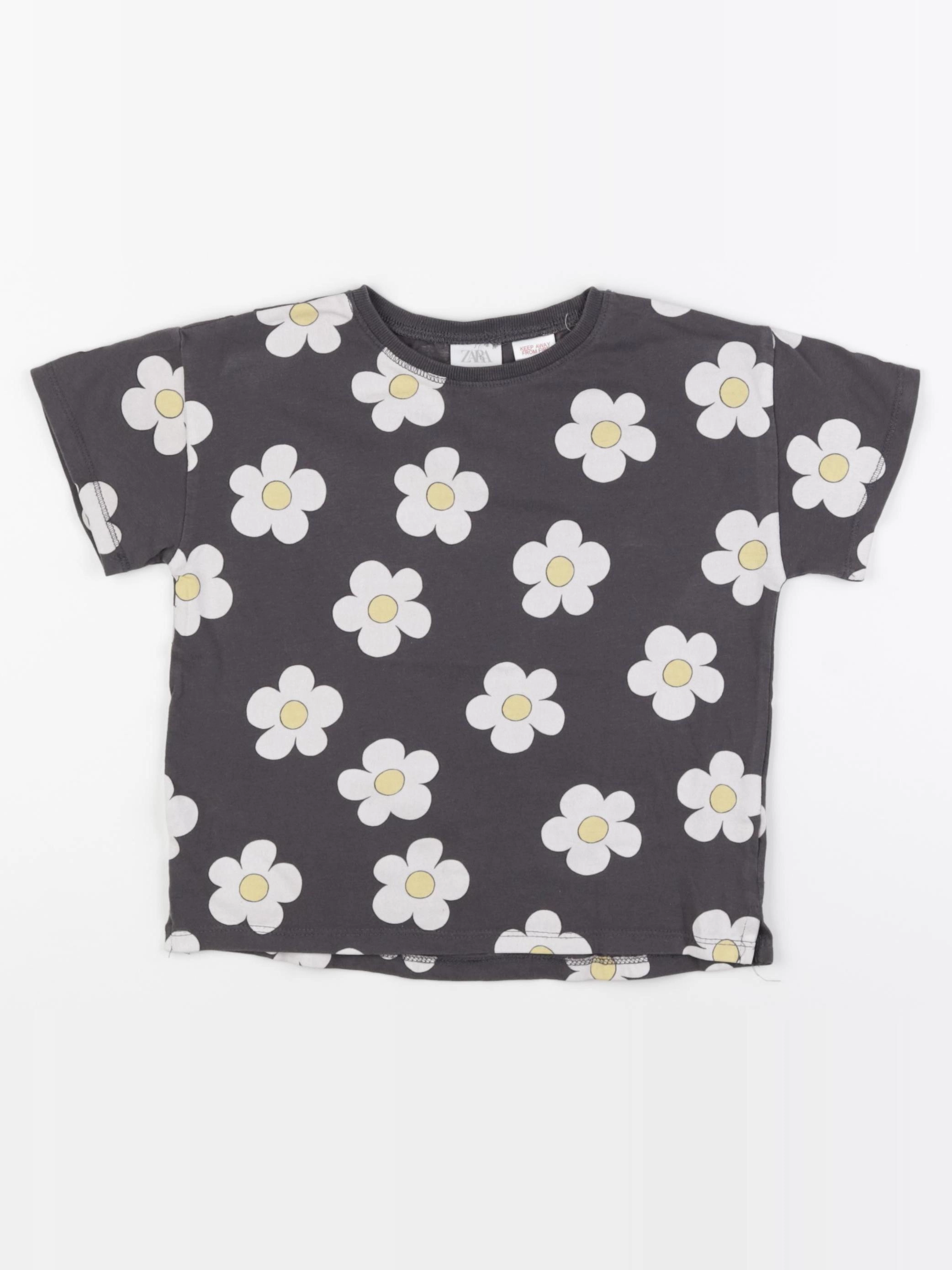 Zara - tee-shirt gris - 4/5 ans