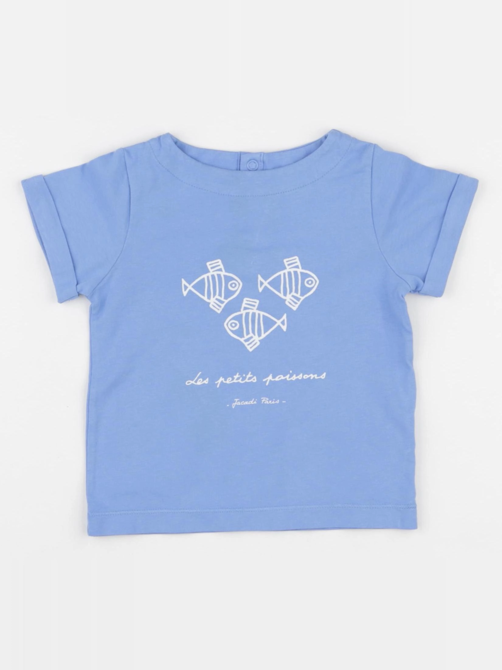 Jacadi - tee-shirt bleu - 18 mois