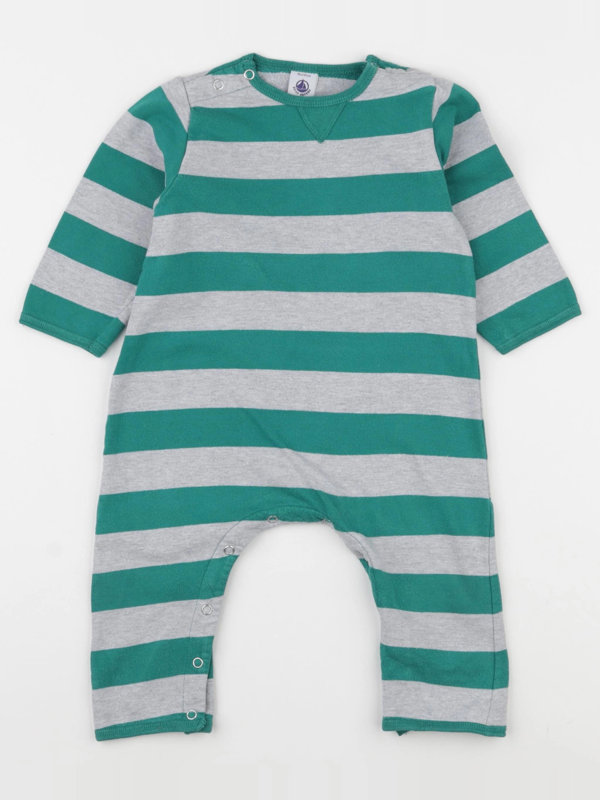 Petit Bateau - combinaison gris - 18 mois