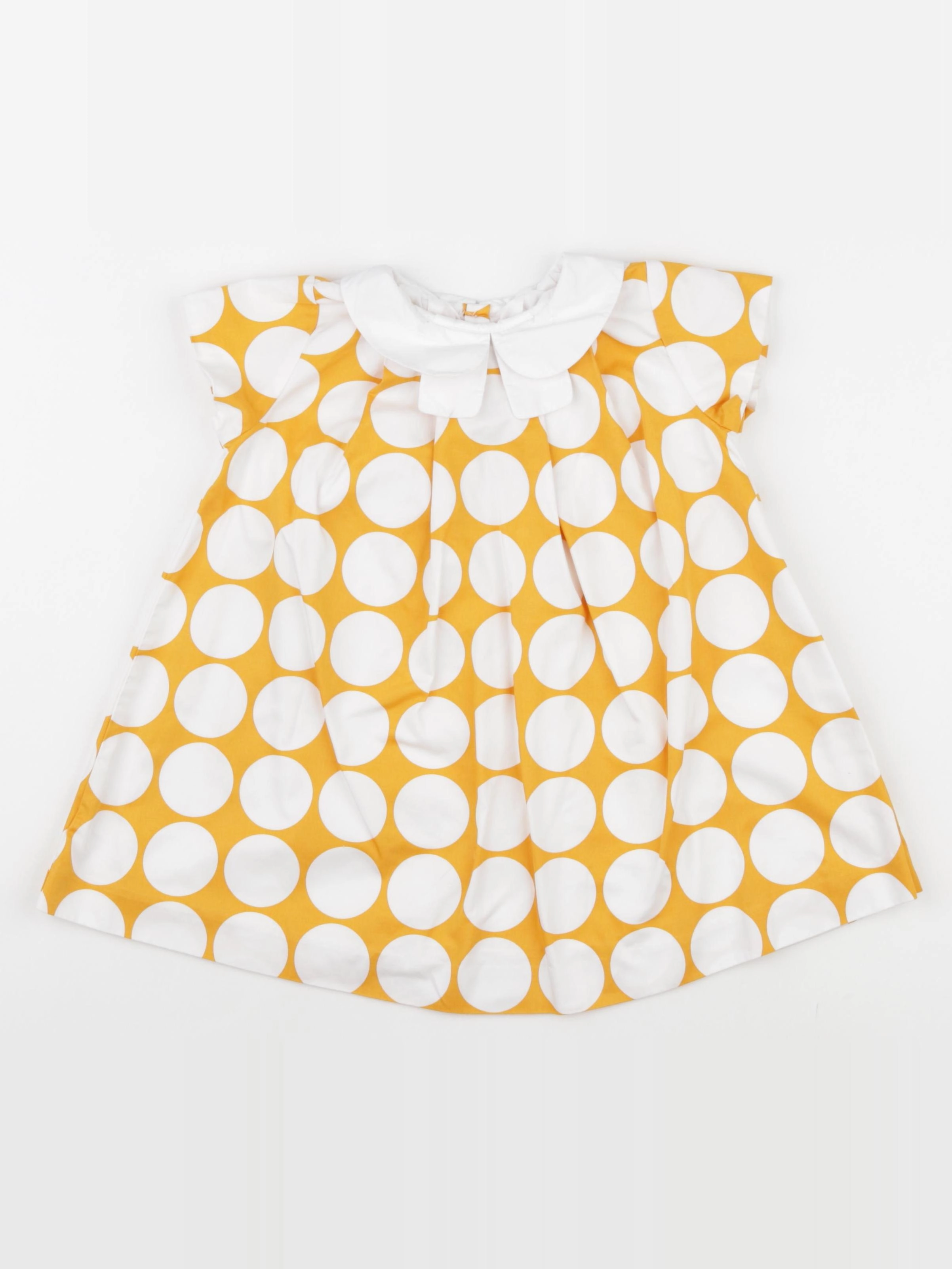 Jacadi - robe blanc, or - 24 mois