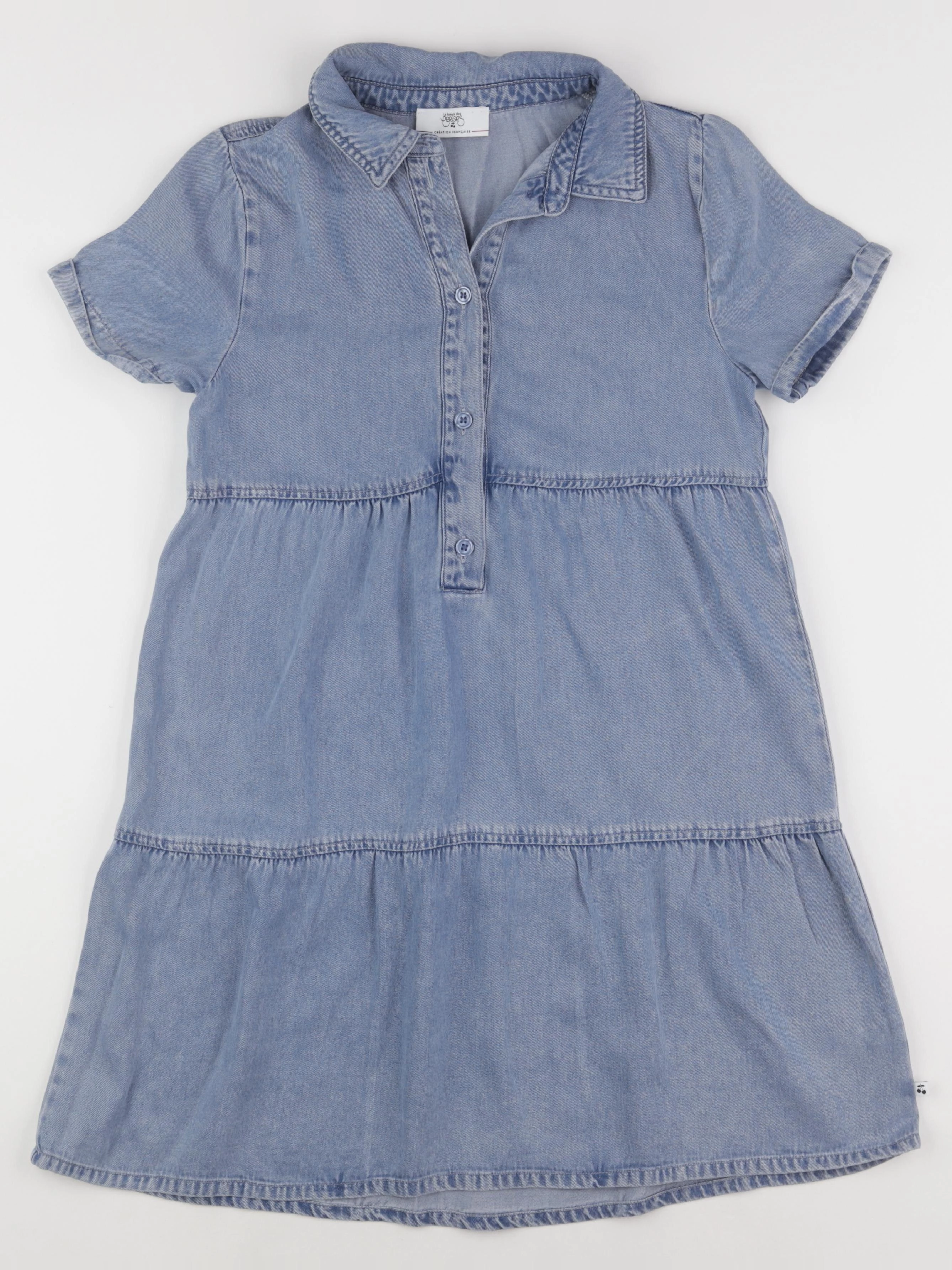 Le temps des cerises  - robe bleu - 10 ans
