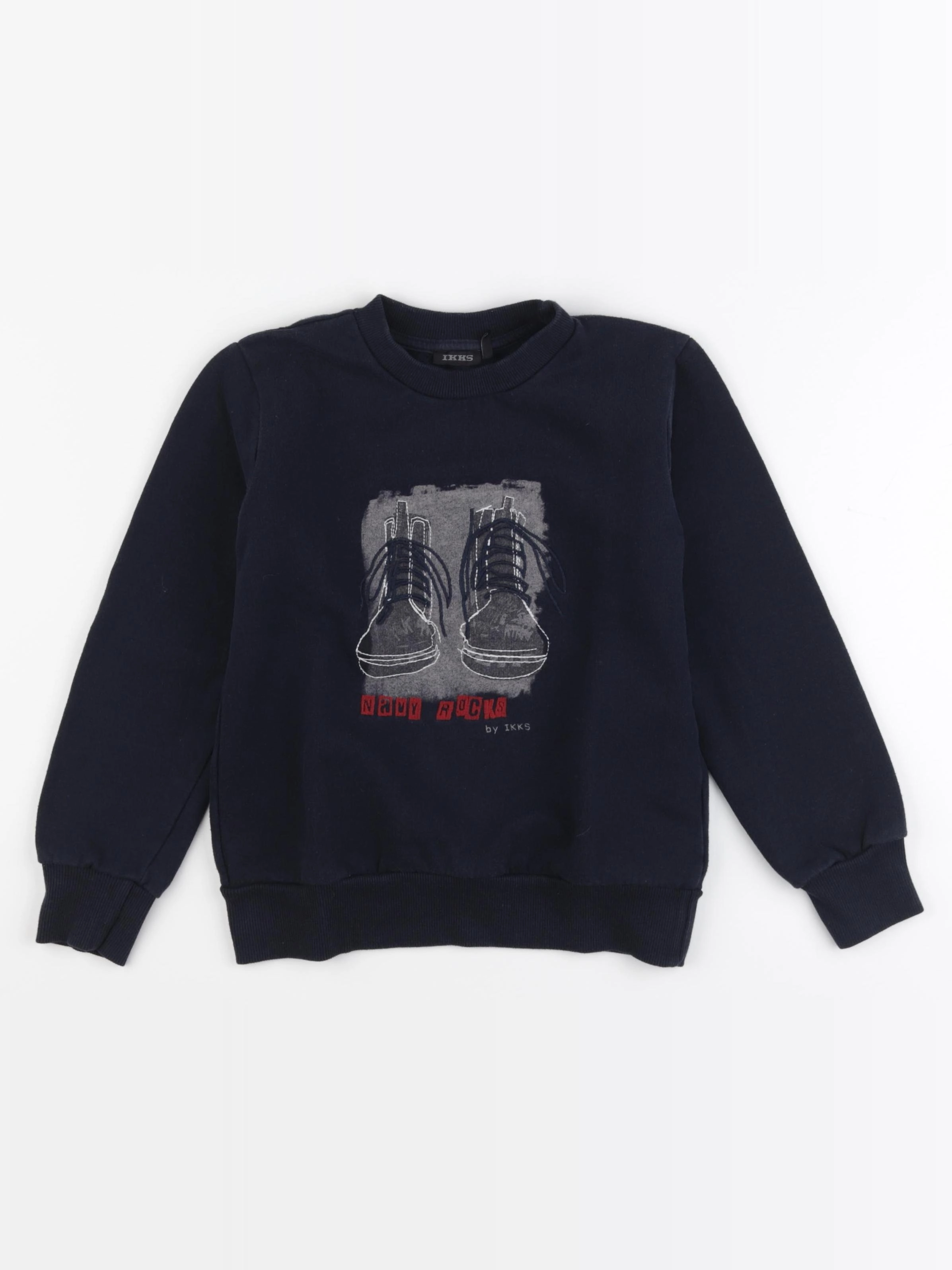 IKKS - sweat bleu - 8 ans